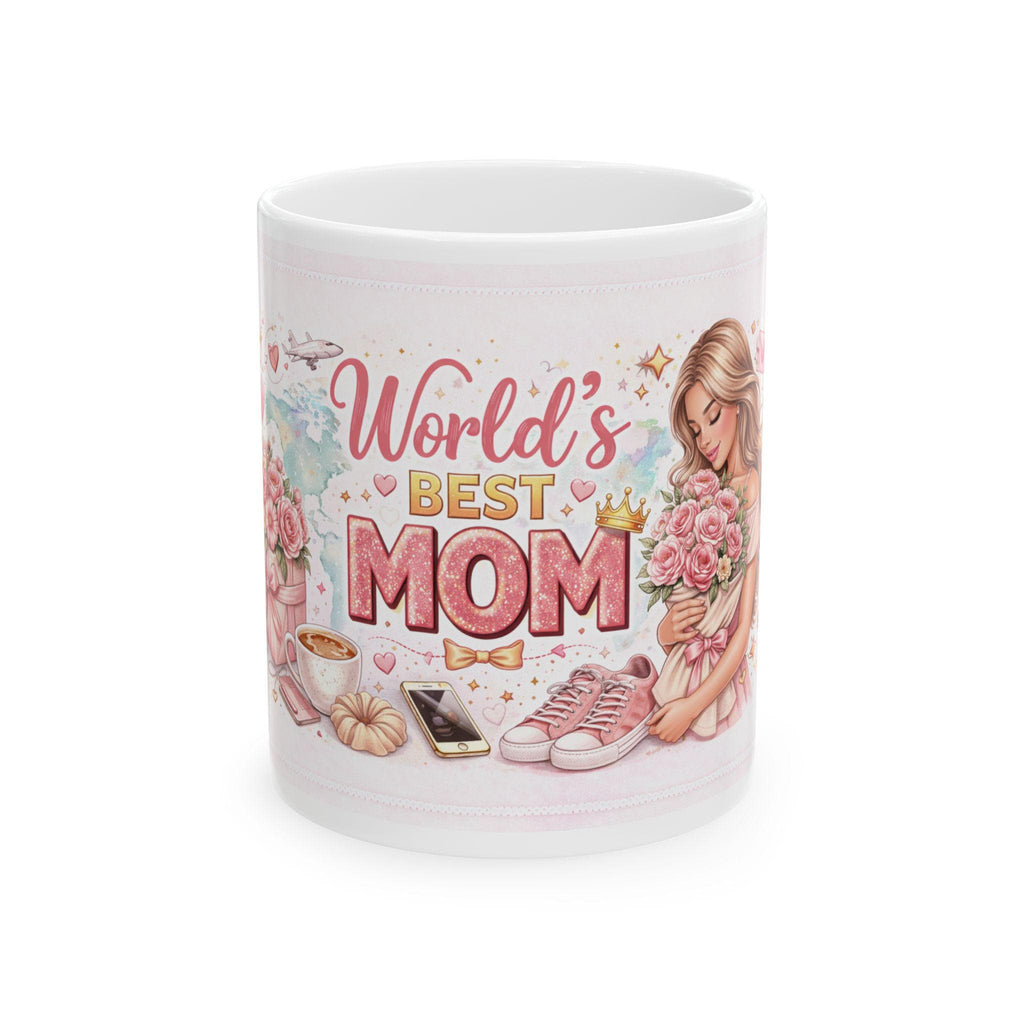 Floral Mom Coffee Mug | Ceramic Cup, Mother's Day Gift