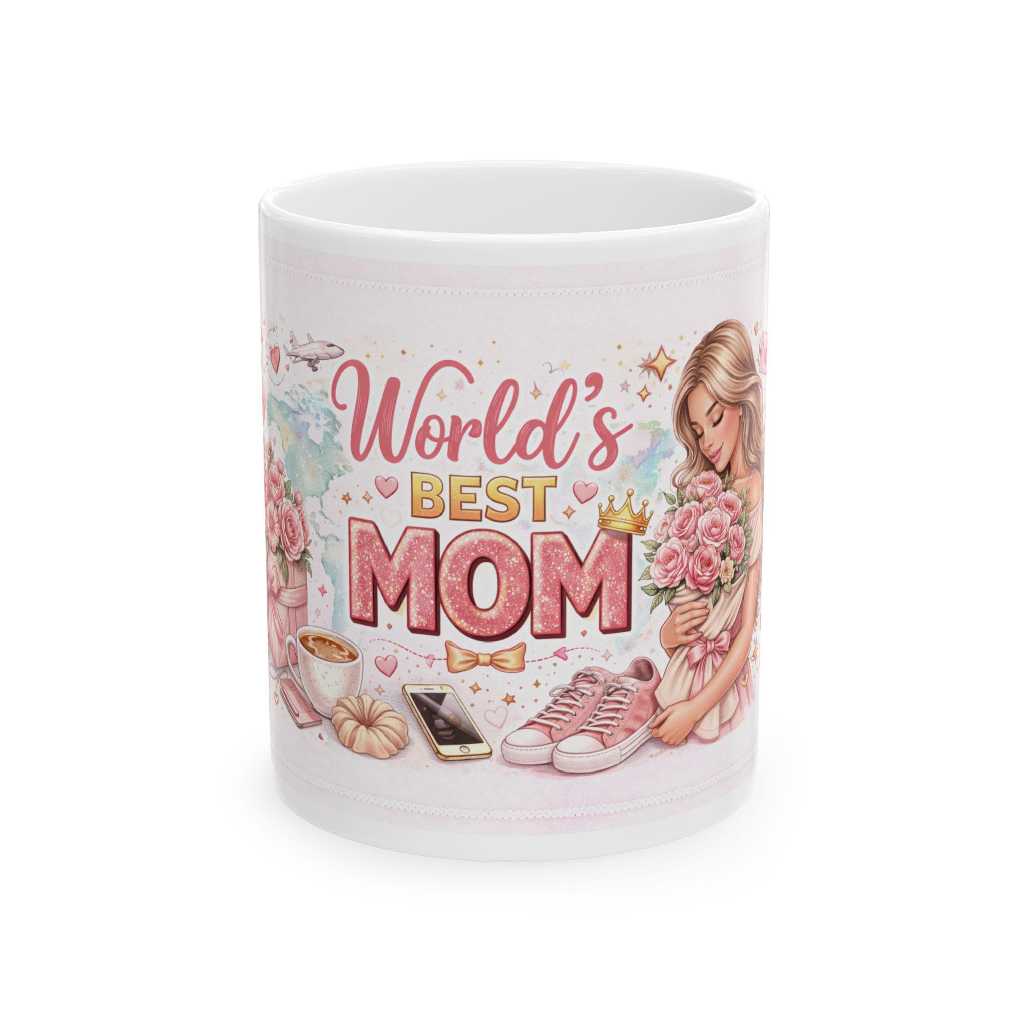 Floral Mom Coffee Mug | Ceramic Cup, Mother's Day Gift