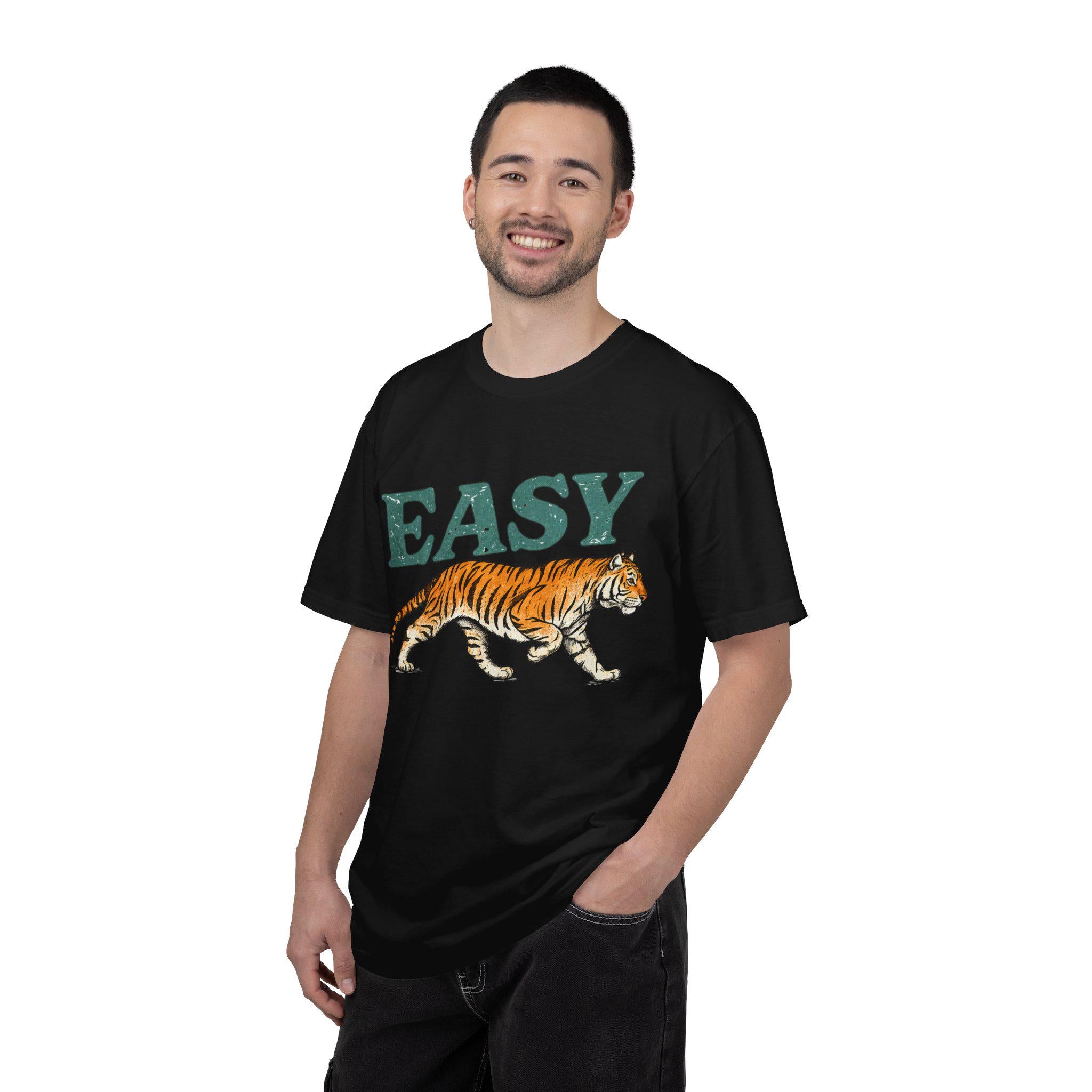 Easy Tiger Vintage Graphic Tee, Minimalist Animal Streetwear Shirt