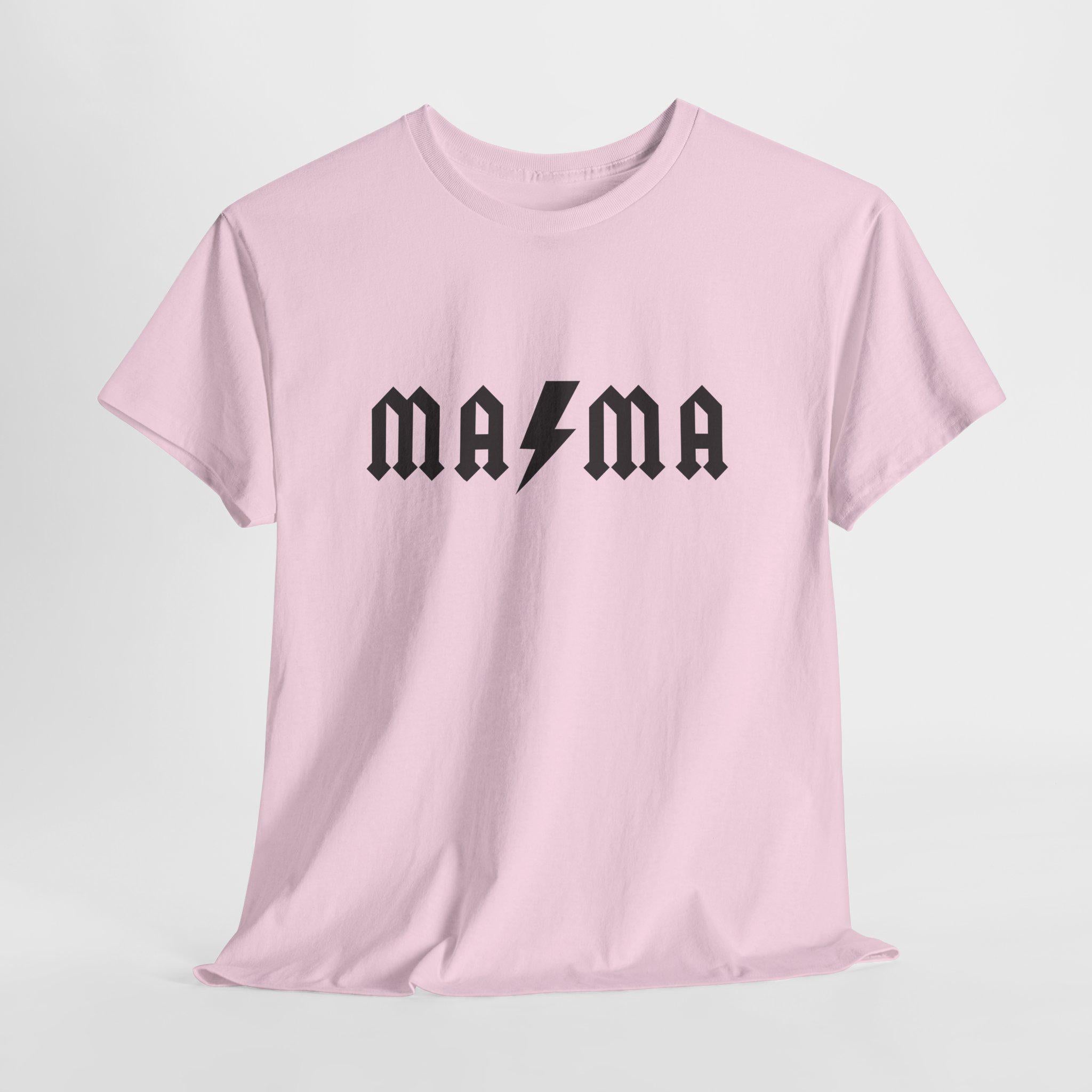 Mama Rock Shirt, Lightning Bolt Graphic Tee, Trendy Mom Apparel, Cotton Unisex Fit