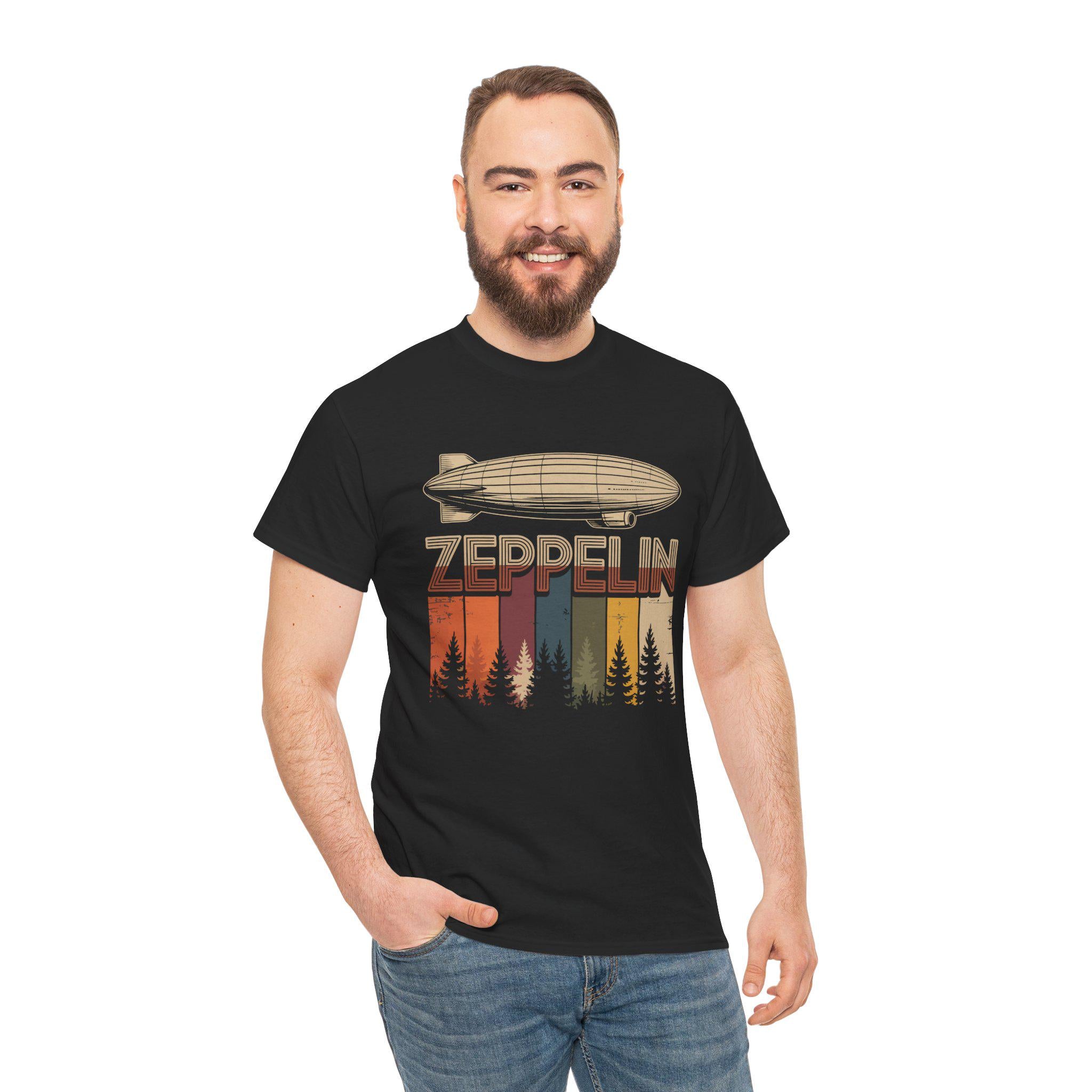 Zeppelin Vintage T-Shirt | Retro Airship Shirt | Aviation Graphic Tee | Steampunk Gift | Adventure Travel Tee