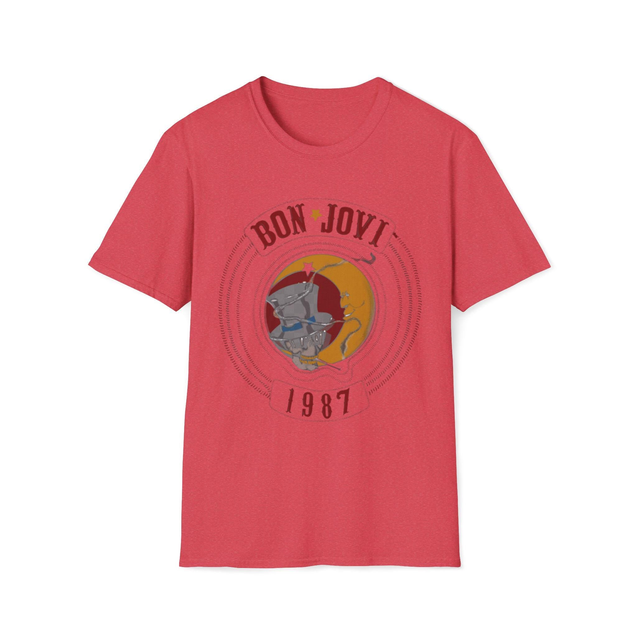BON JOVI EST 1987 T-Shirt | Band Tee, Typography Shirt