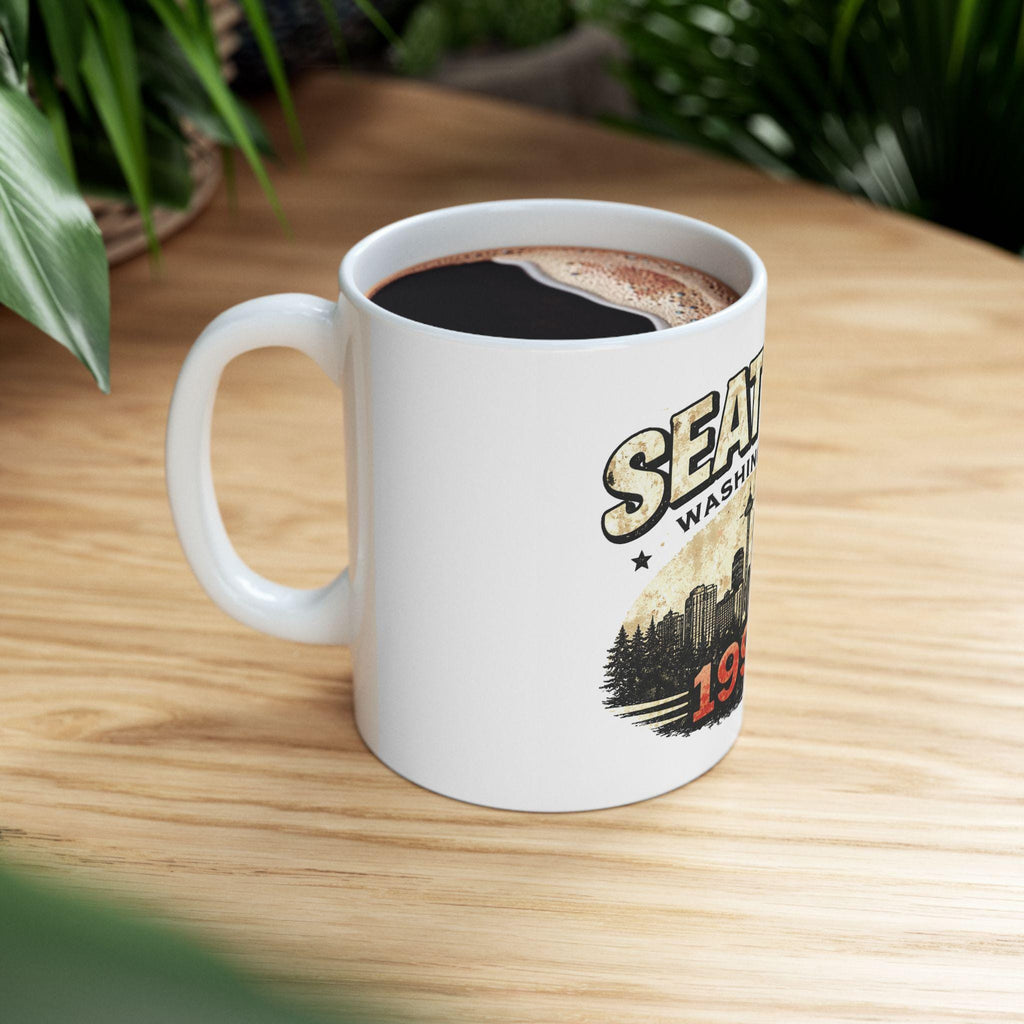 Seattle Washington Skyline 1992 Mug | Ceramic Coffee Cup