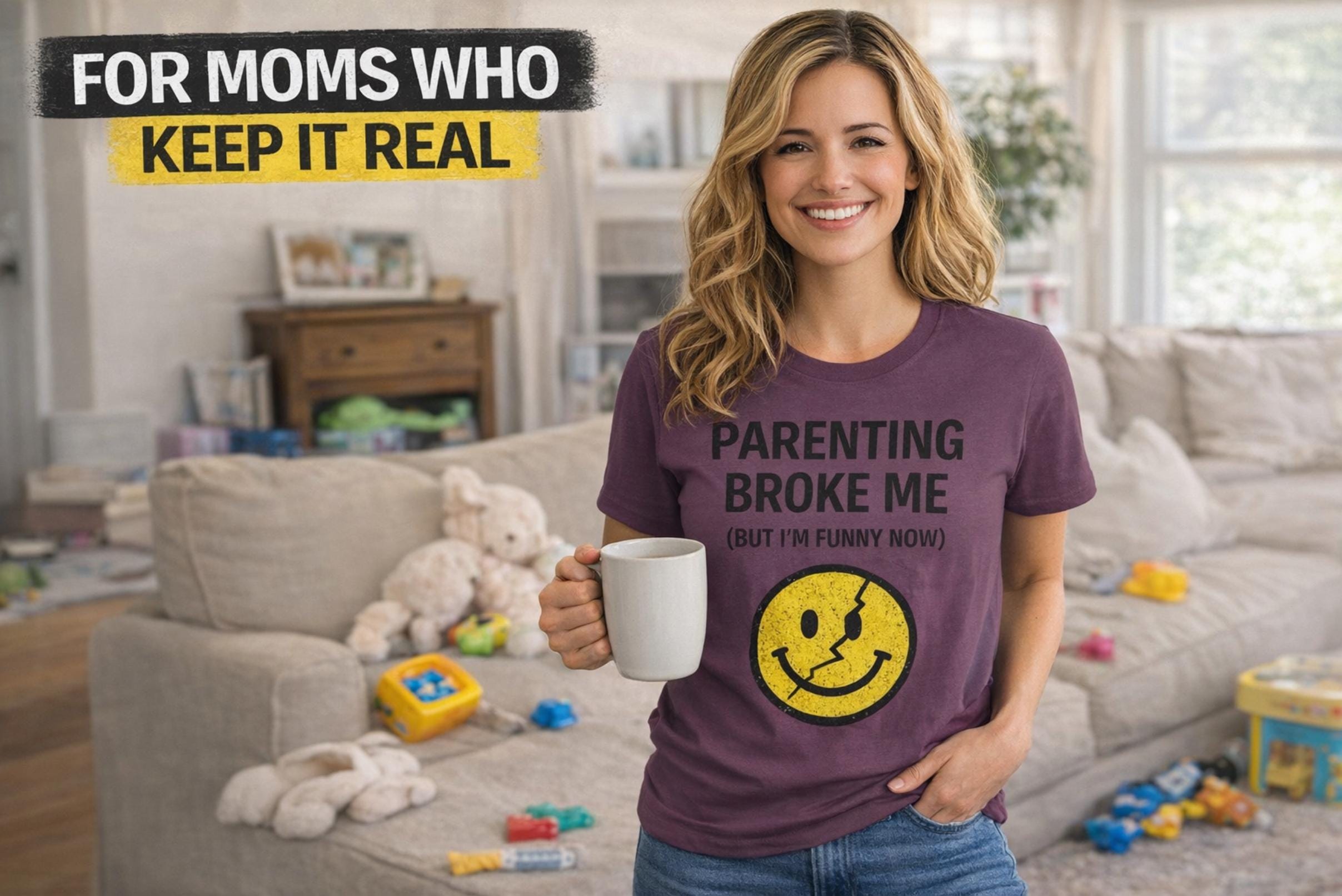 Parenting Broke Me Funny Mom Dad Shirt, Chaos Family Humor Tee