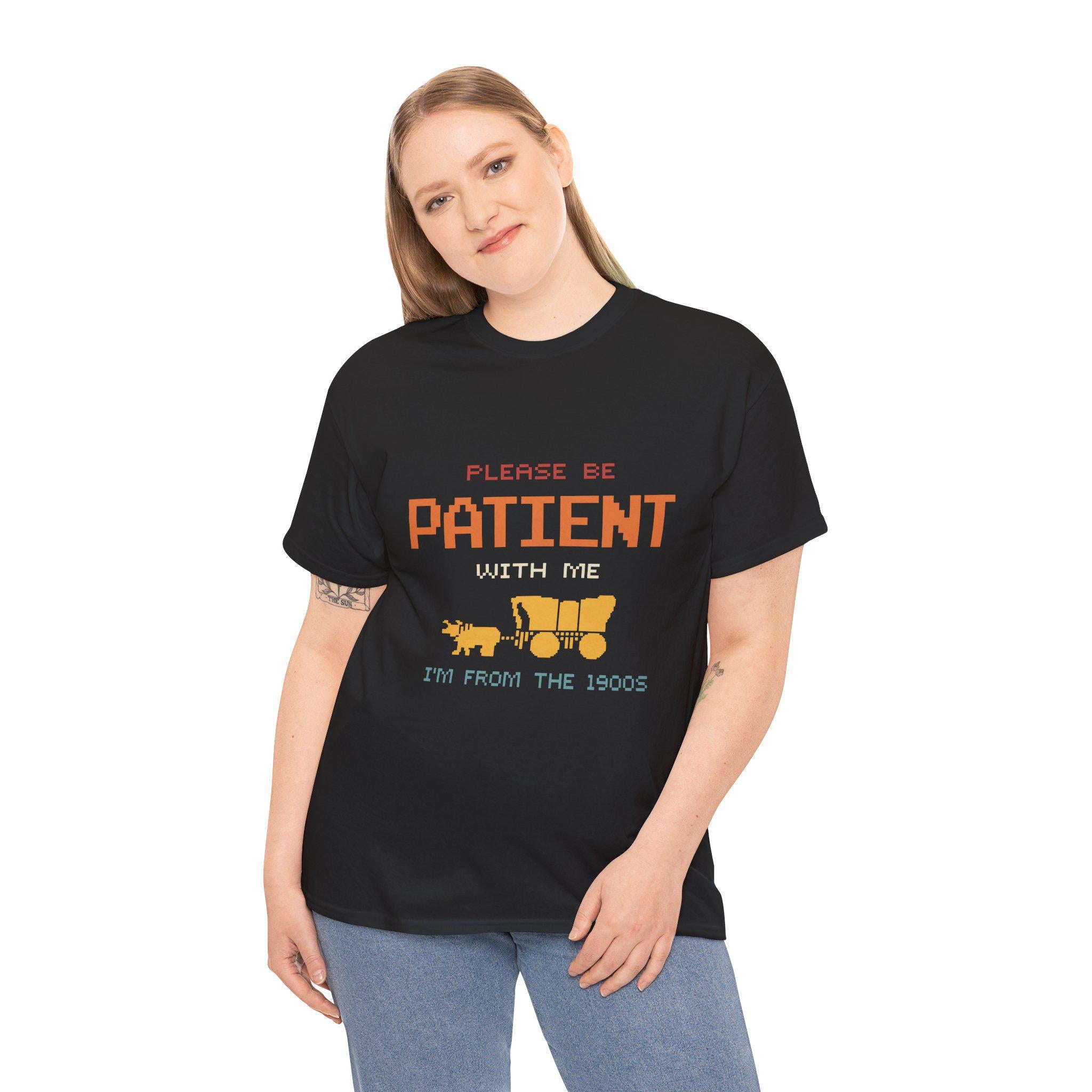 Please Be Patient I'm From 1900s Retro Pixel Art T-Shirt