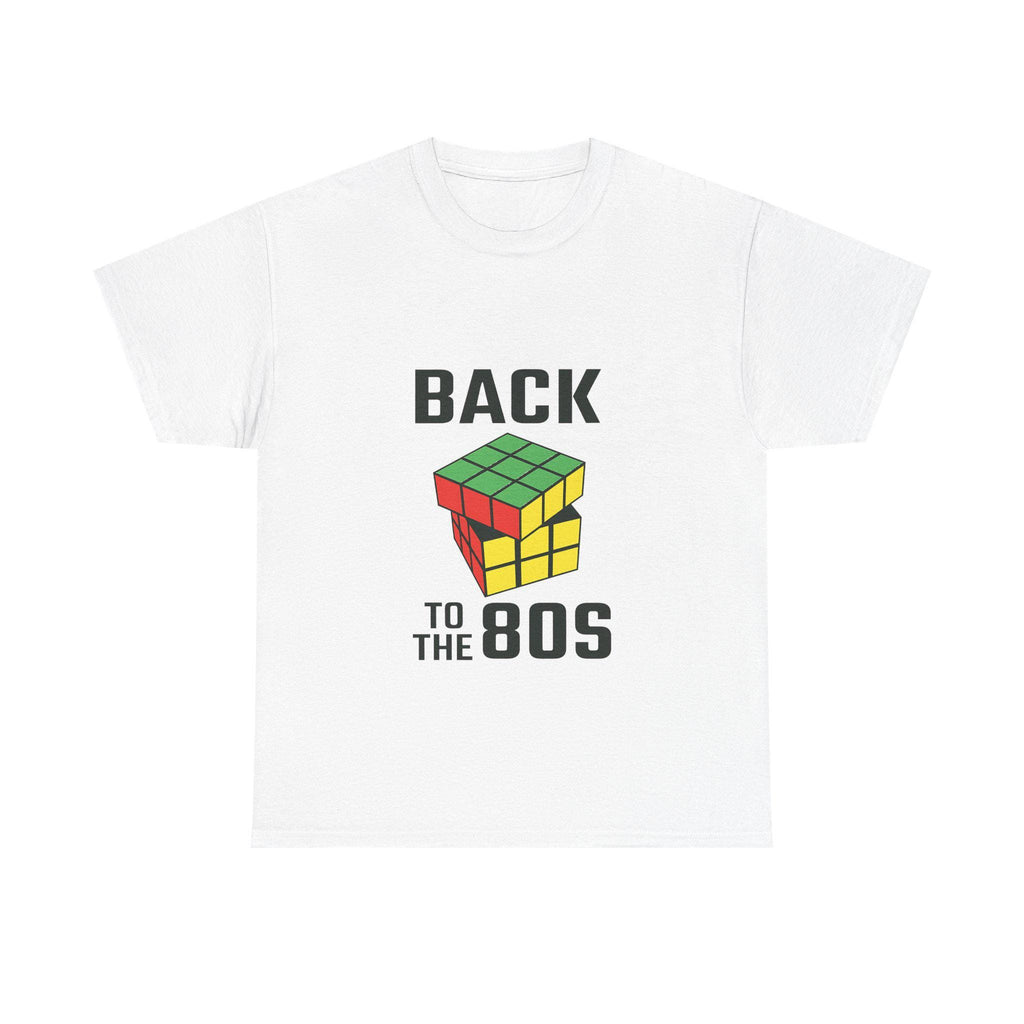 80s Retro T-Shirt, Rubik's Cube Graphic Tee, Nostalgic Vintage Style