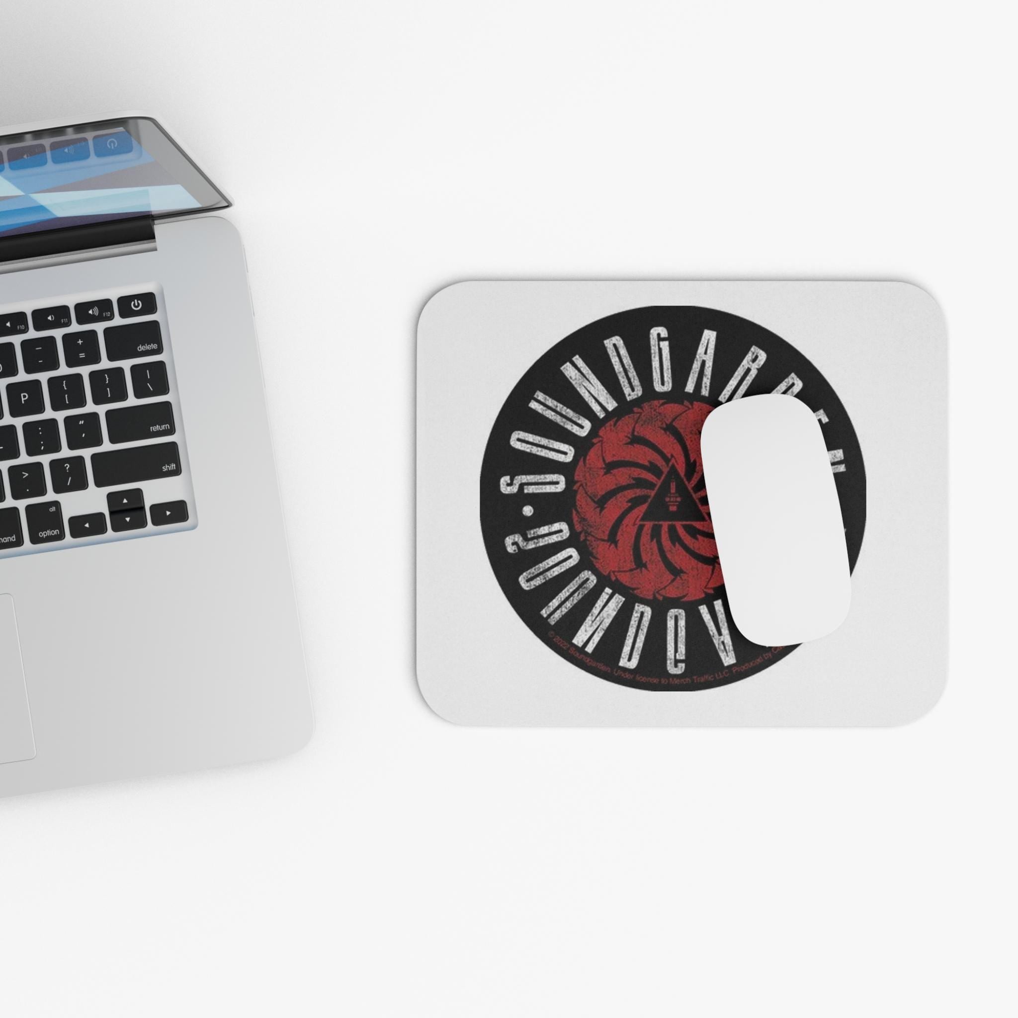 Soundgarden Grunge Band Logo Mouse Pad | Rock Band Lightning Bolt Desk Mat