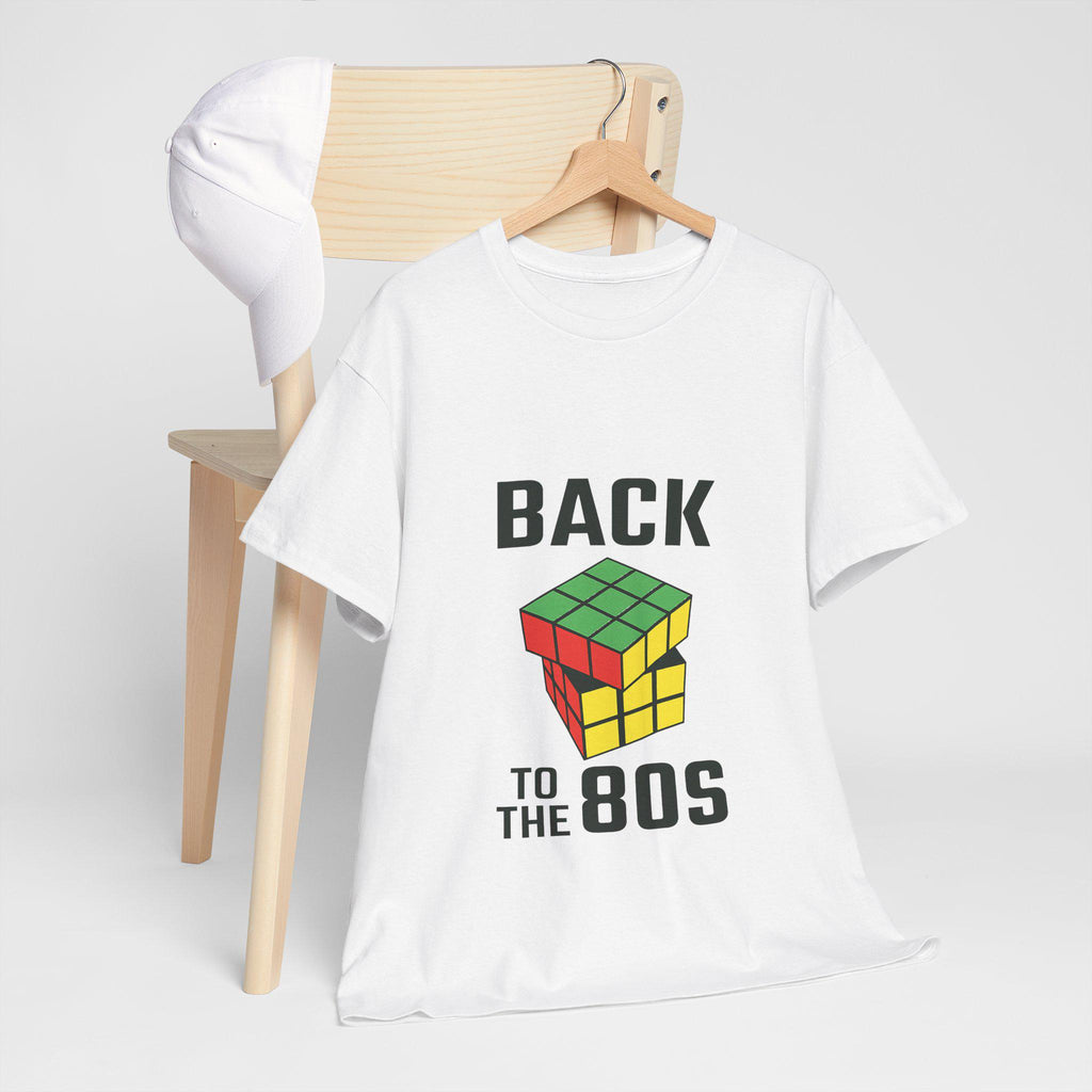 80s Retro T-Shirt, Rubik's Cube Graphic Tee, Nostalgic Vintage Style