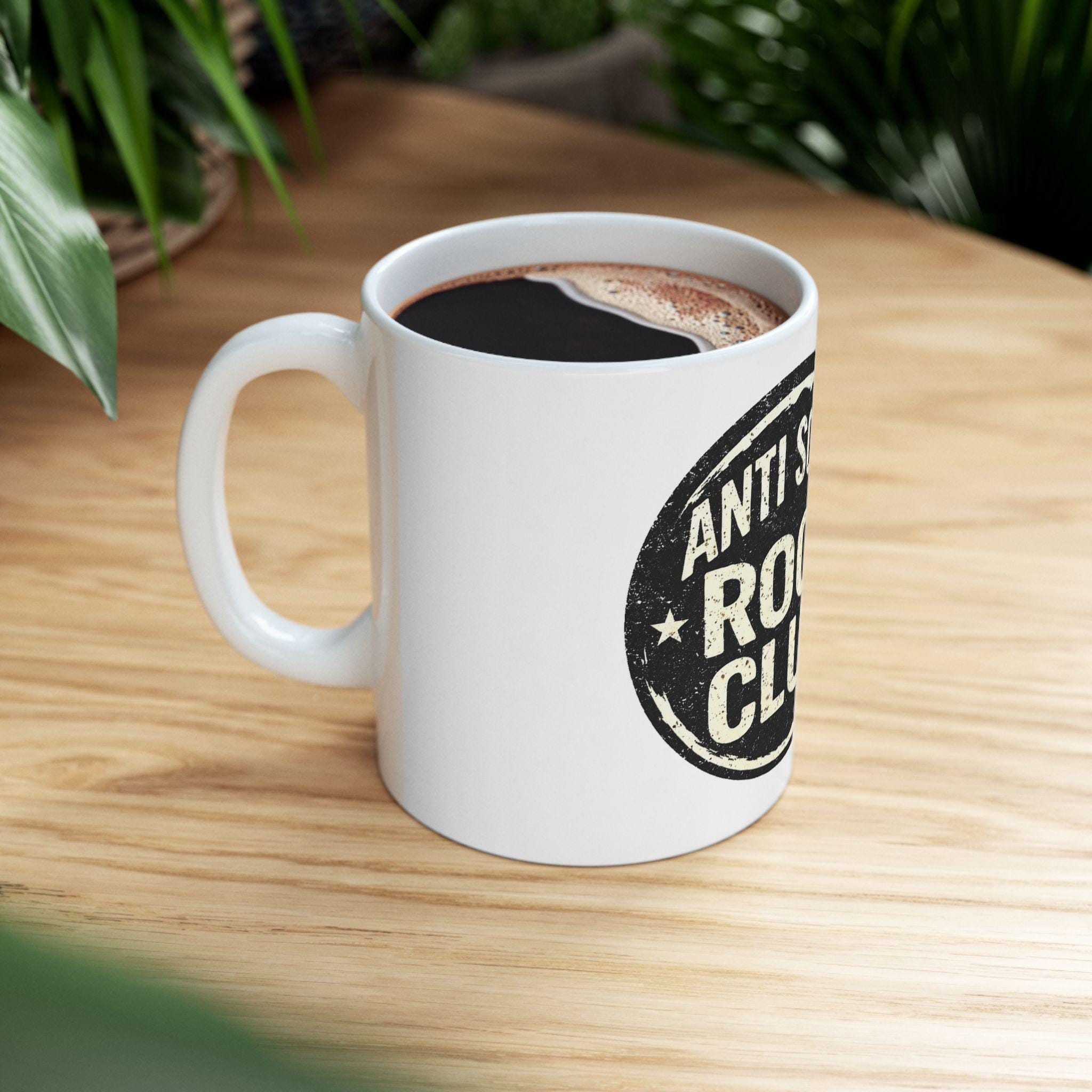 Anti Social Rock Club Mug | Ceramic Coffee Tea 11oz 15oz