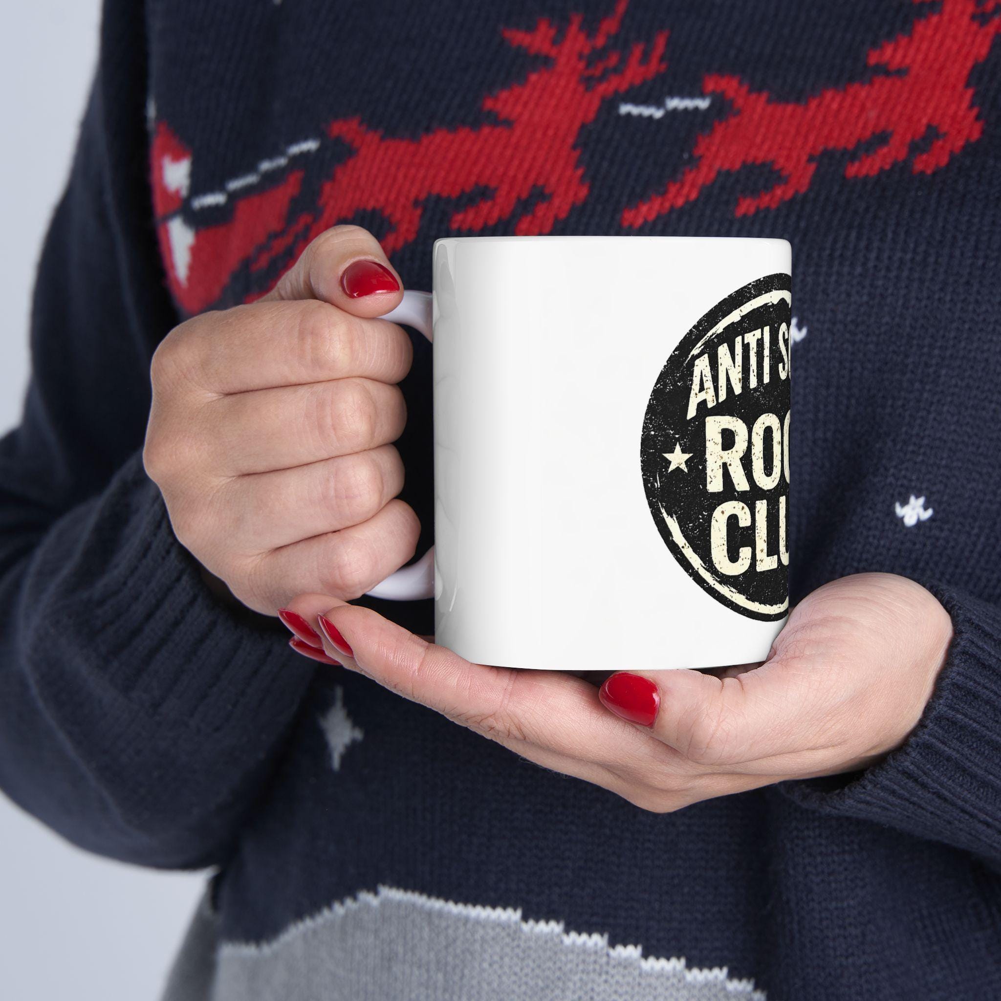Anti Social Rock Club Mug | Ceramic Coffee Tea 11oz 15oz