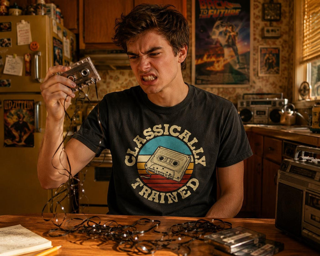 Classically Trained Cassette Tape T-Shirt, Retro 80s 90s Music Tee
