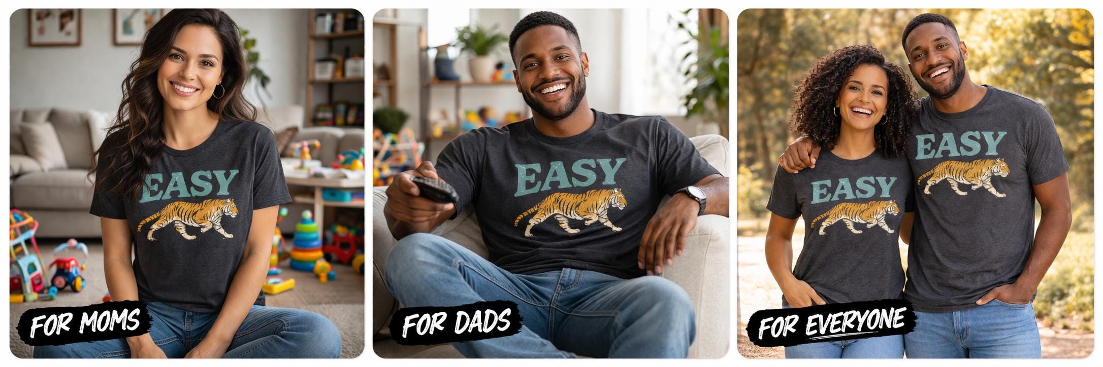Vintage Tiger Graphic Tee, Easy Streetwear Unisex Shirt