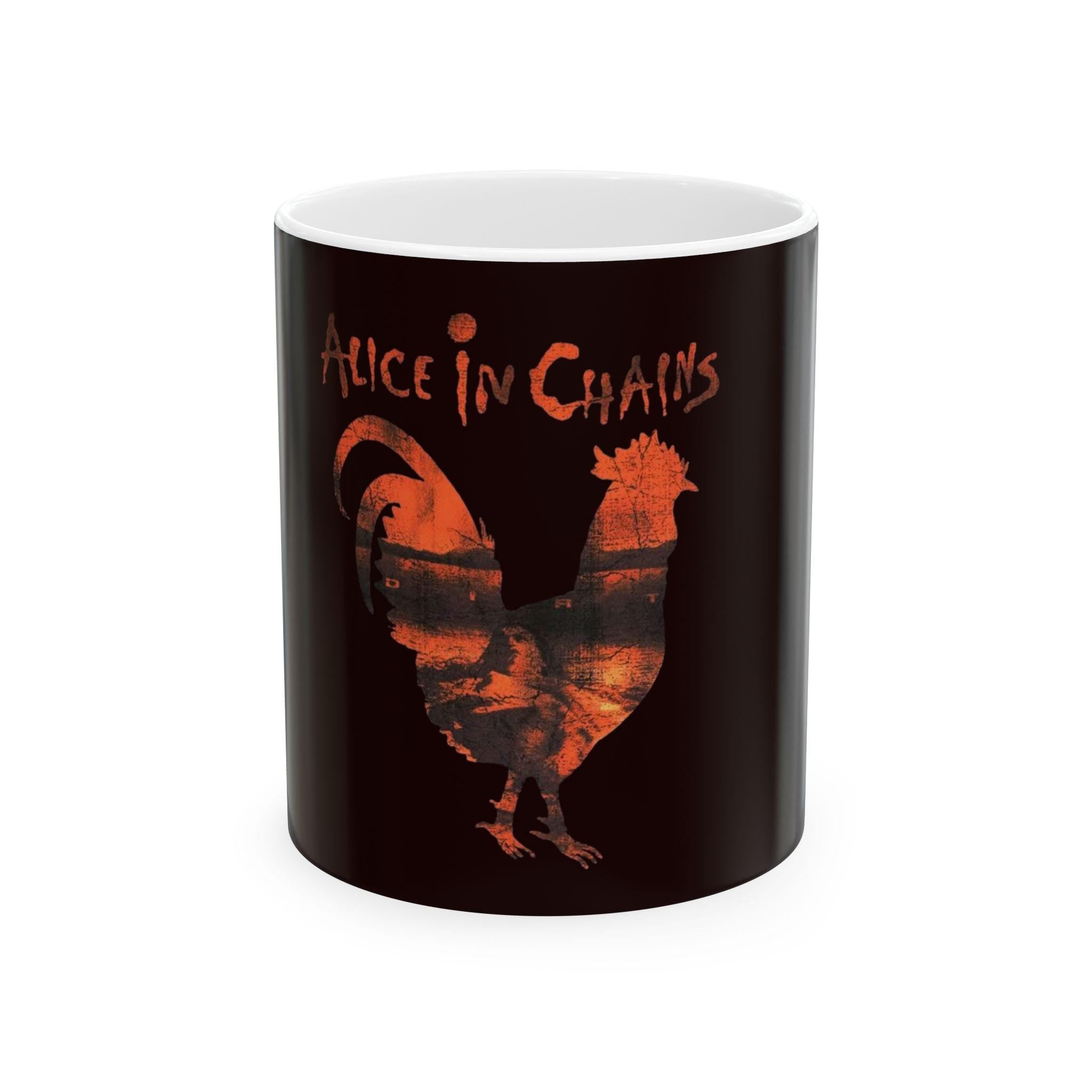 Alice in Chains Rooster Mug | Ceramic Coffee Mug