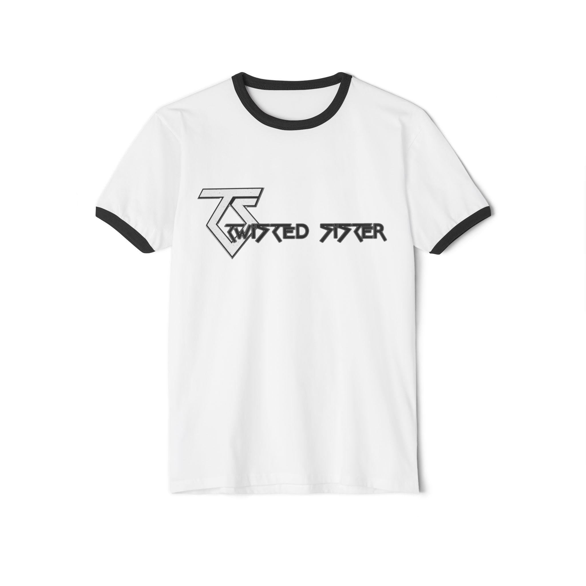 Twisted Sister Ringer Tee | Vintage Metal Band Logo Shirt