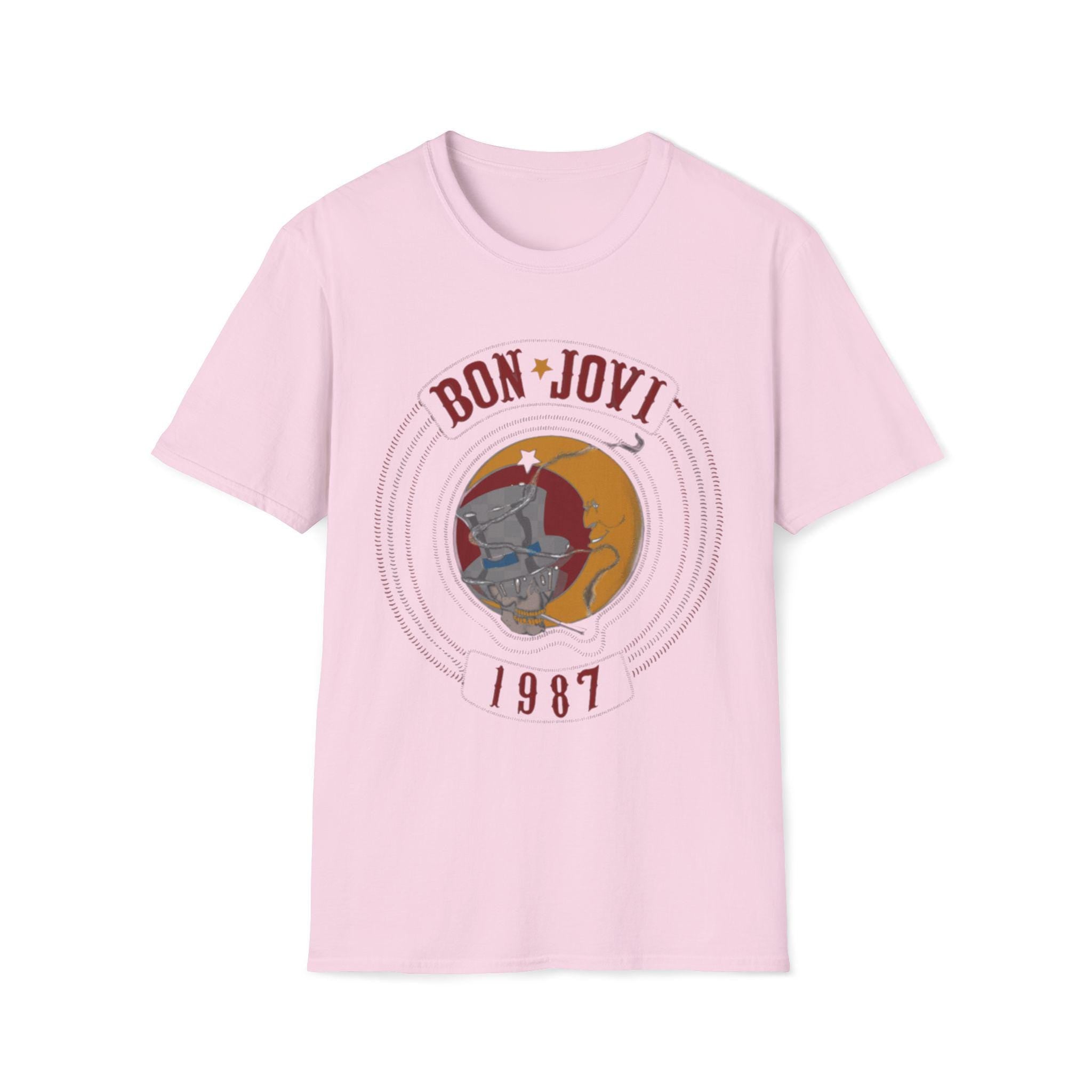 BON JOVI EST 1987 T-Shirt | Band Tee, Typography Shirt