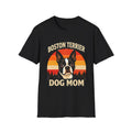 Retro Boston Terrier Dog Mom Sunset Shirt, Vintage Dog Lover Tee