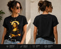Mona Lisa with Flame Halo Tee | Renaissance Art, Grunge Fire Graphic