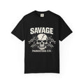 Savage Parenting Co. Skull Graphic Tee, Edgy Parent Humor Shirt