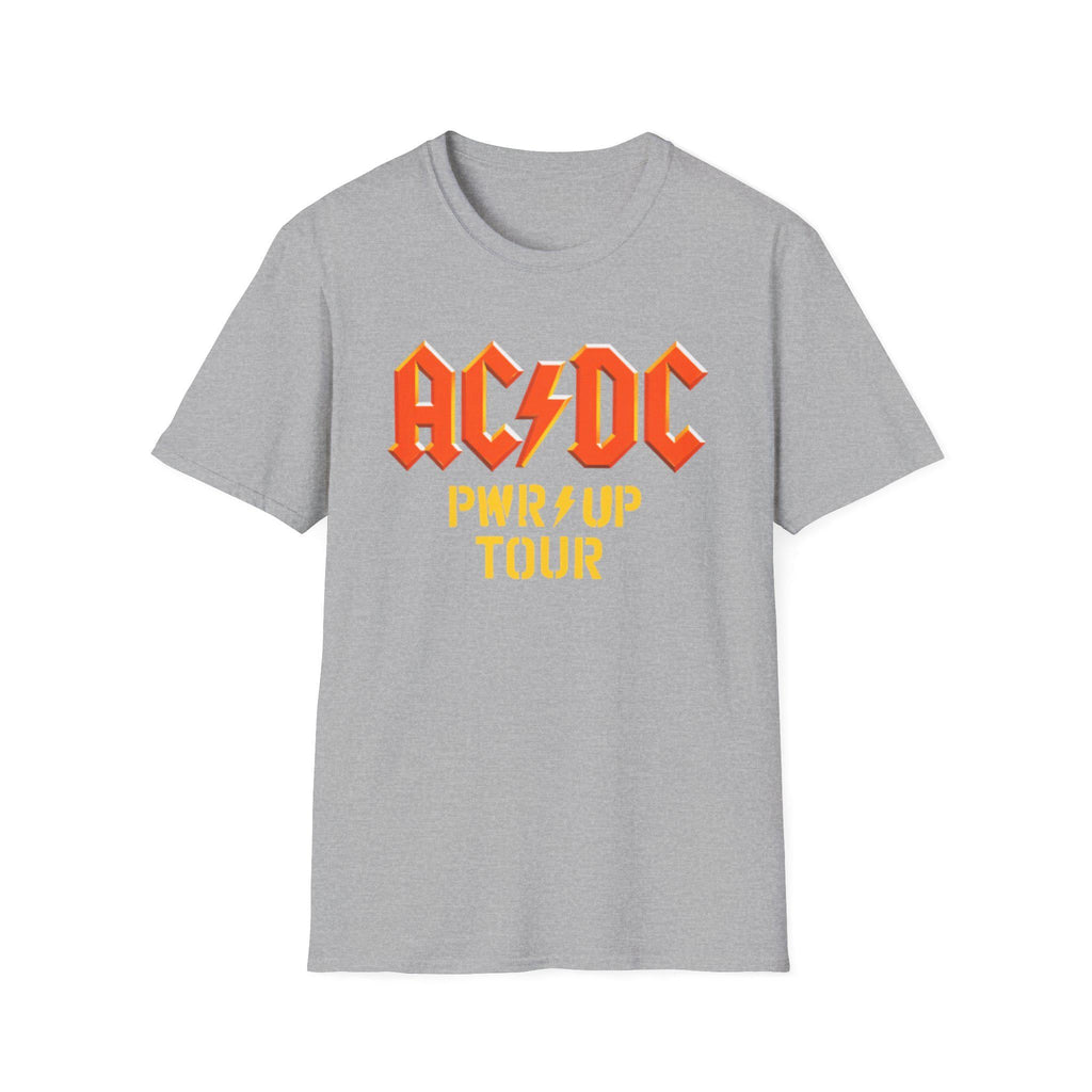 ACDC PWR UP Tour Graphic T-Shirt, Vintage Rock Band Tee