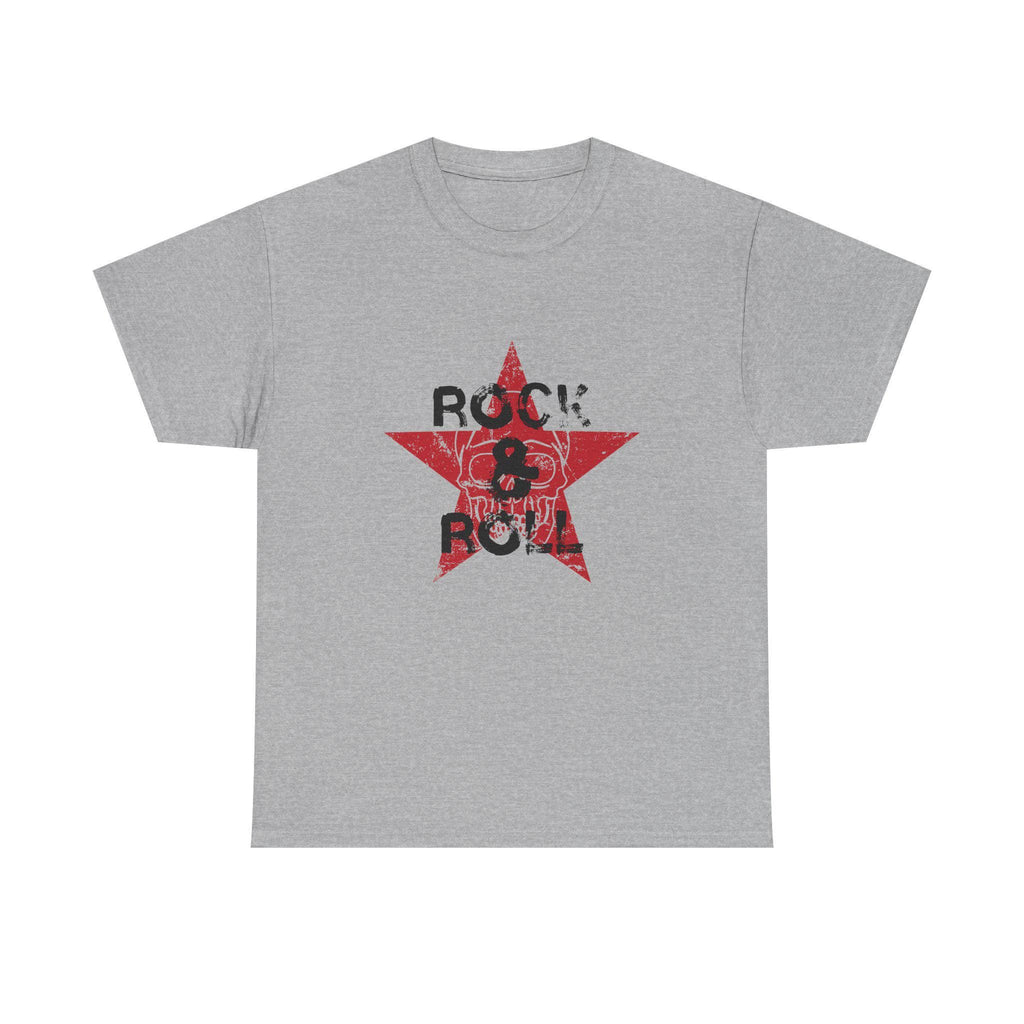 Rock and Roll Skull T-Shirt, Distressed Vintage Music Graphic Tee