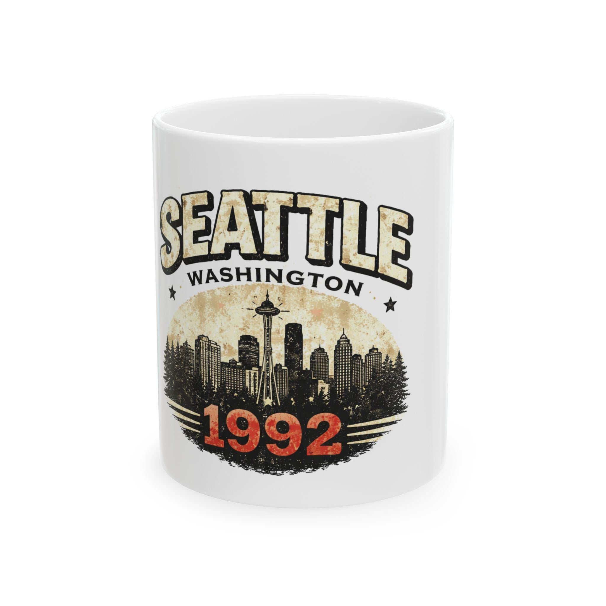 Seattle Washington Skyline 1992 Mug | Ceramic Coffee Cup