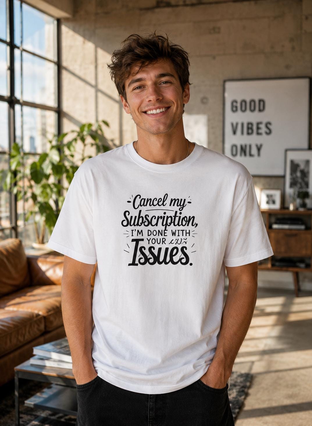 Cancel My Subscription T-Shirt, Sarcastic Introvert Humor Tee, Funny Quote Shirt