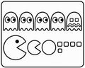 Retro Arcade Coloring Book | Pac Style Ghosts, Characters (Digital Download)