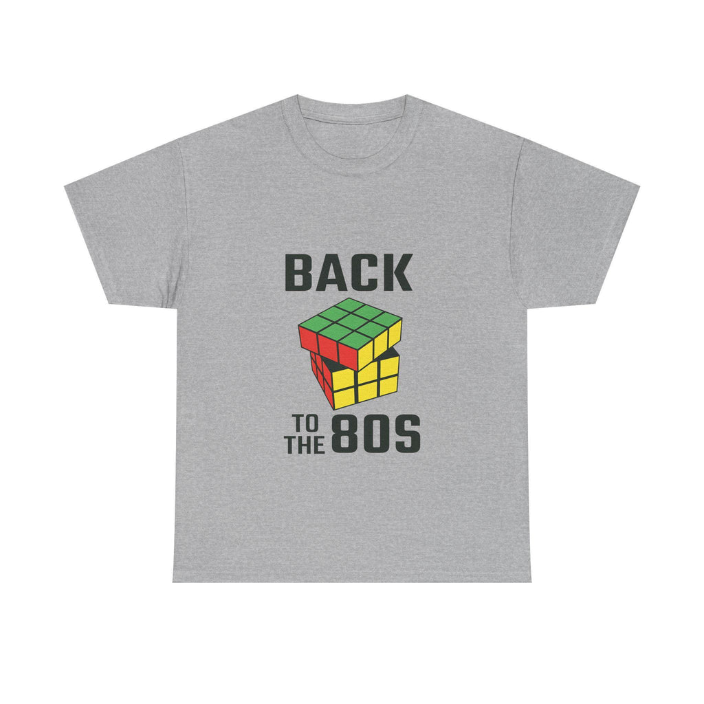 80s Retro T-Shirt, Rubik's Cube Graphic Tee, Nostalgic Vintage Style