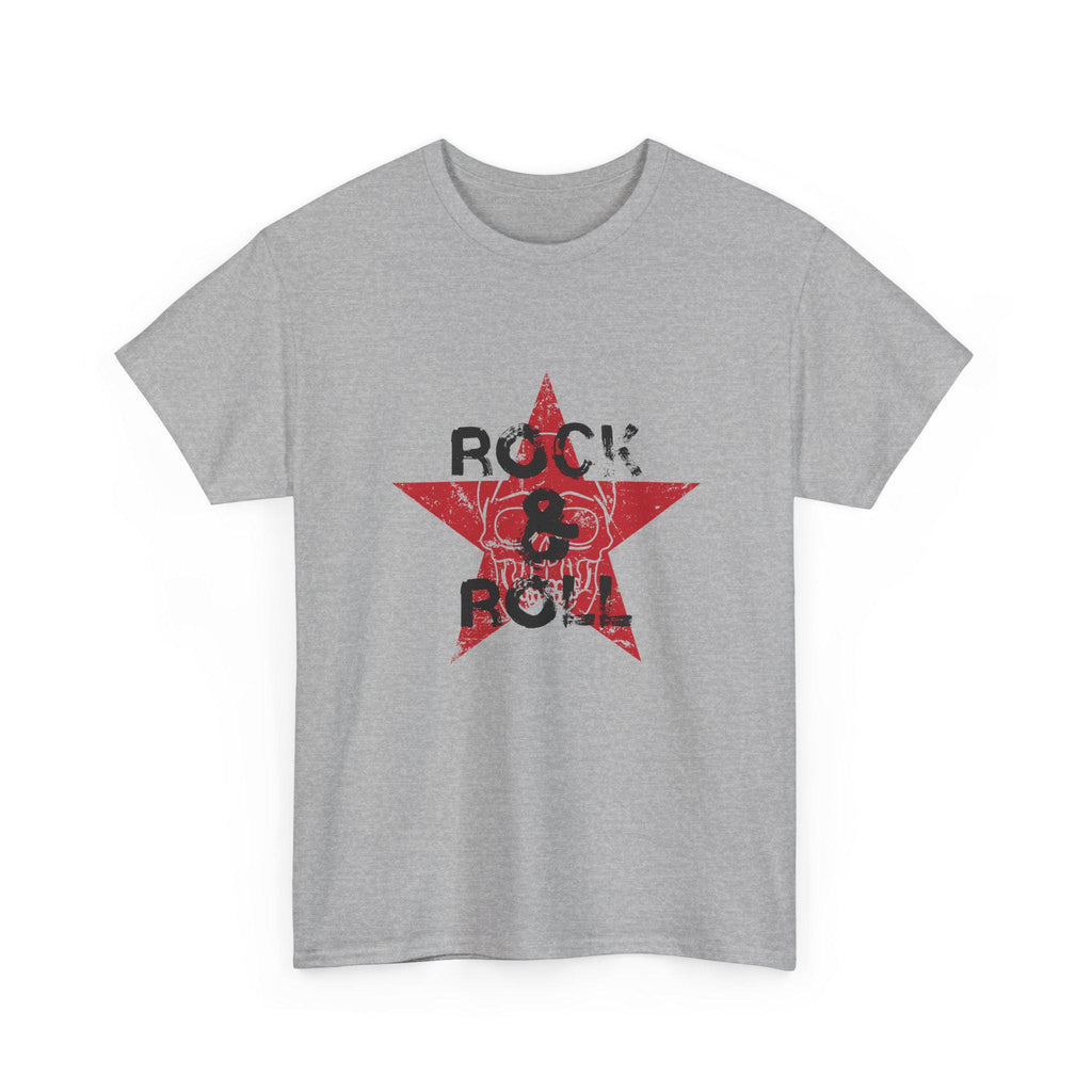 Rock and Roll Skull T-Shirt, Distressed Vintage Music Graphic Tee