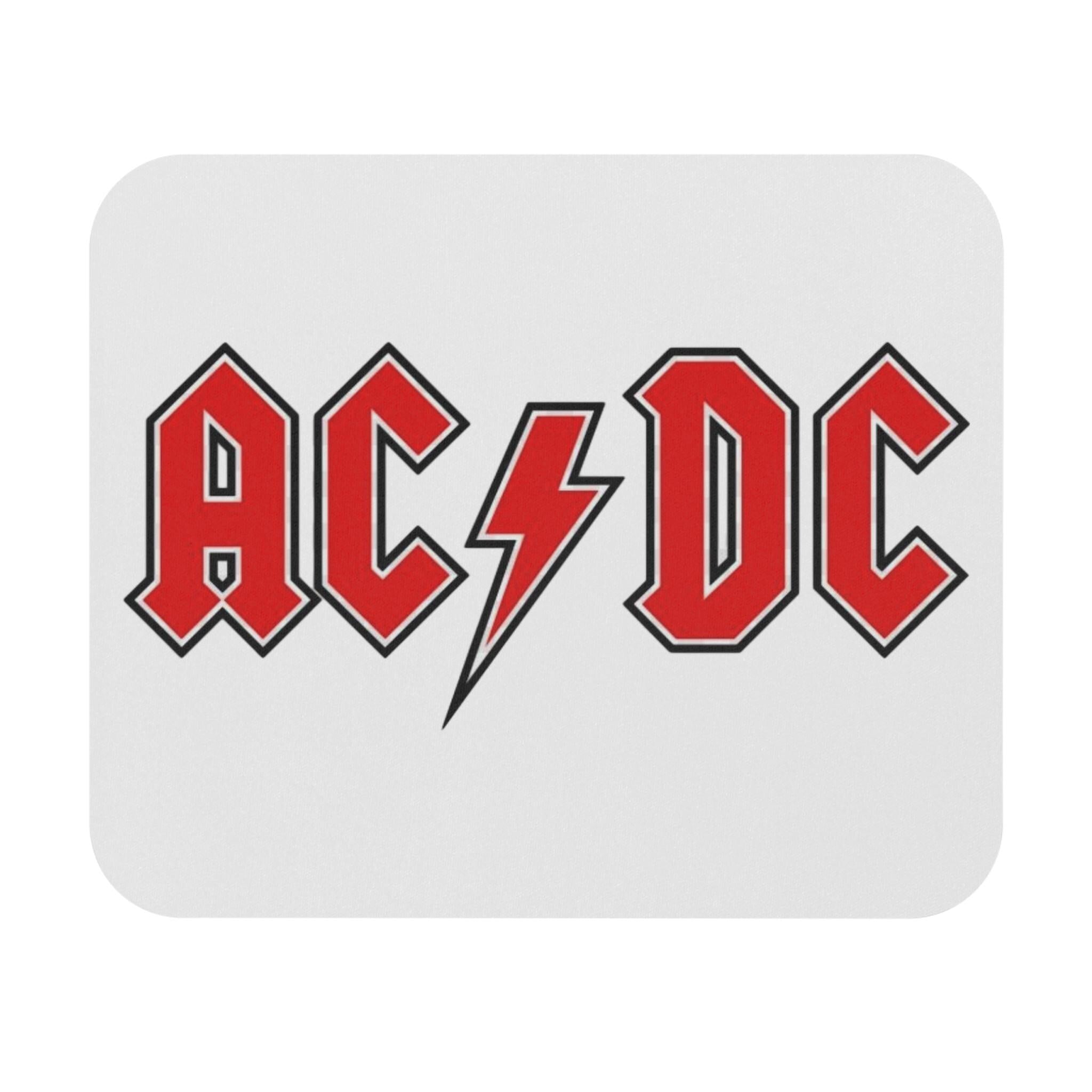 AC/DC Logo Mouse Pad | Rock Band Lightning Bolt Desk Mat