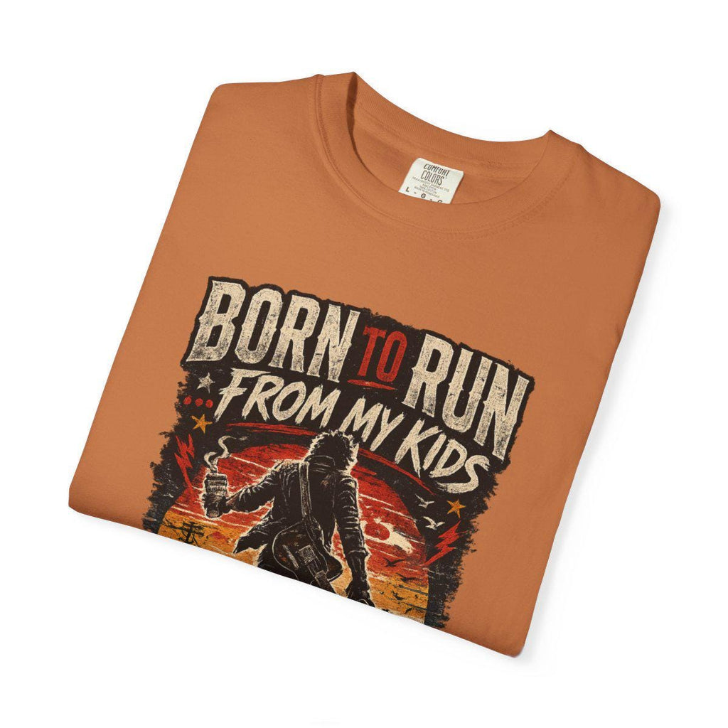 Born to Run From My Kids Savage Parenting Shirt, Funny Mom Dad Humor Tee