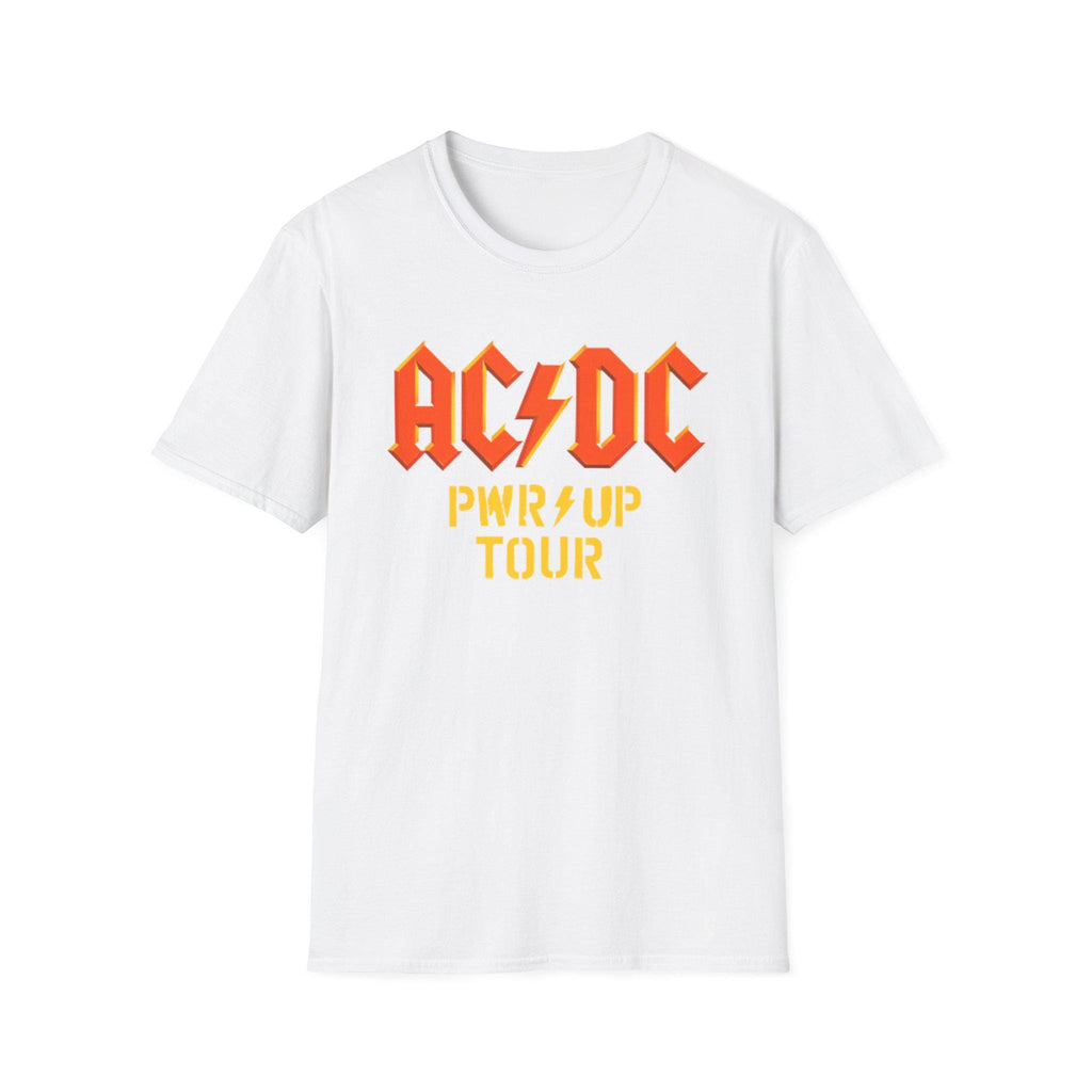 ACDC PWR UP Tour Graphic T-Shirt, Vintage Rock Band Tee