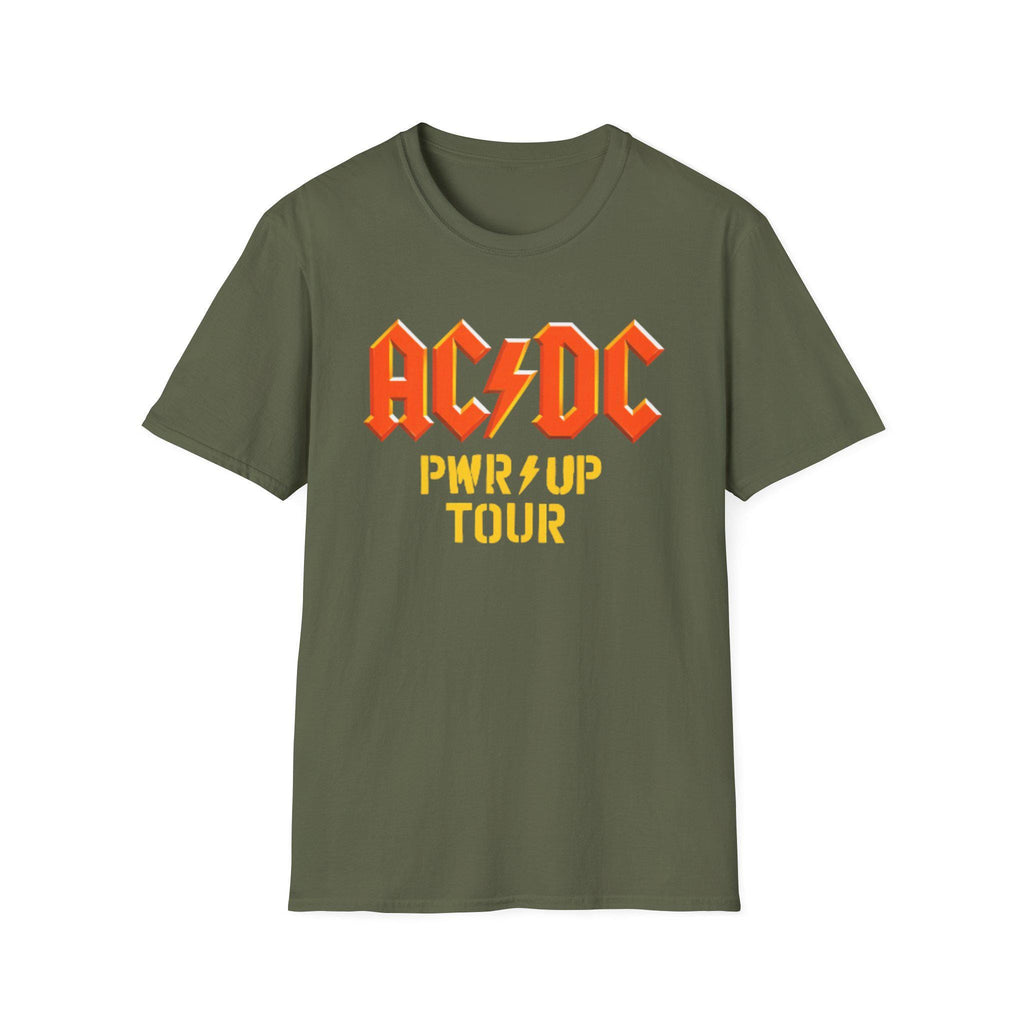 ACDC PWR UP Tour Graphic T-Shirt, Vintage Rock Band Tee