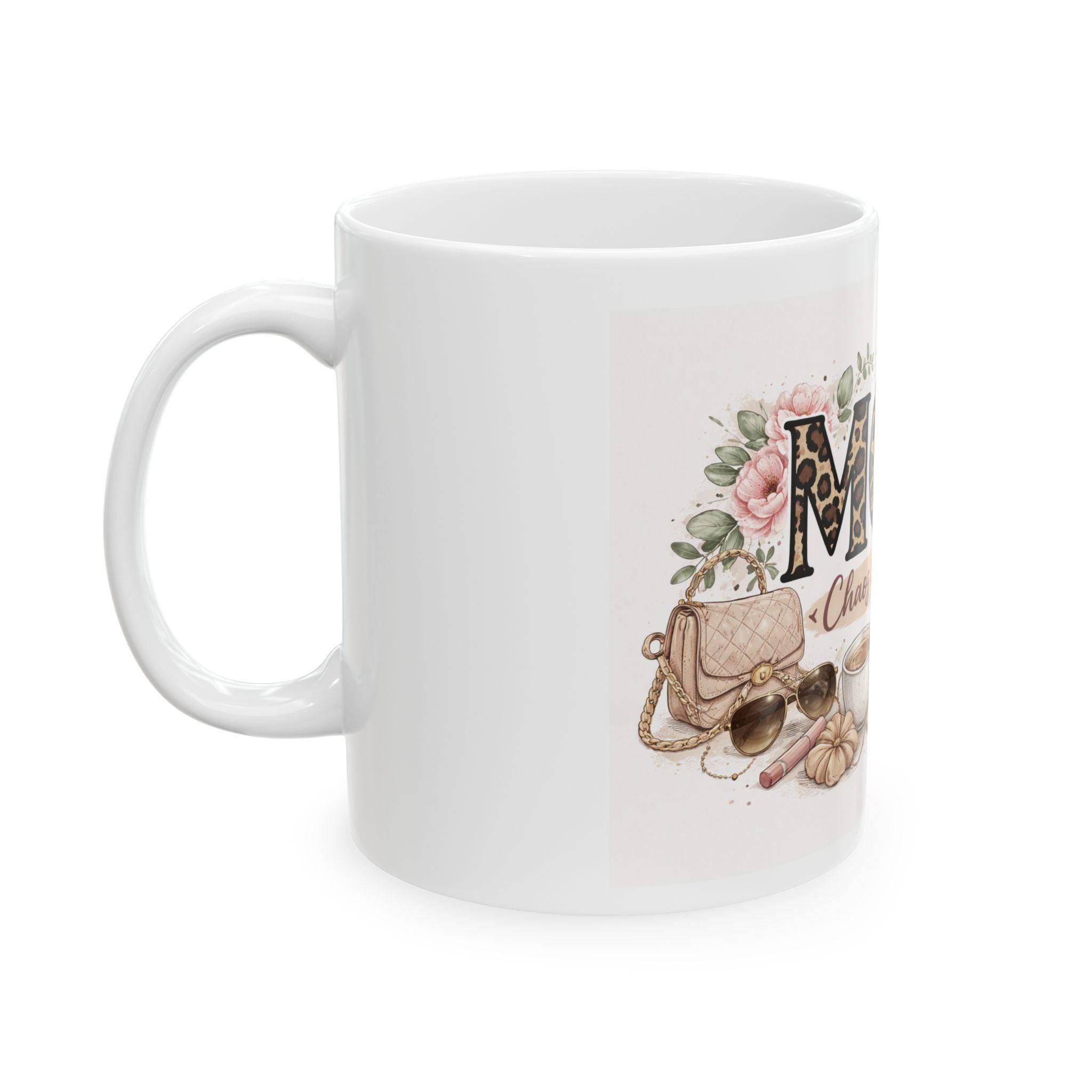 Mom Chaos Coordinator Mug | Floral, Leopard Print, Coffee, Sneakers