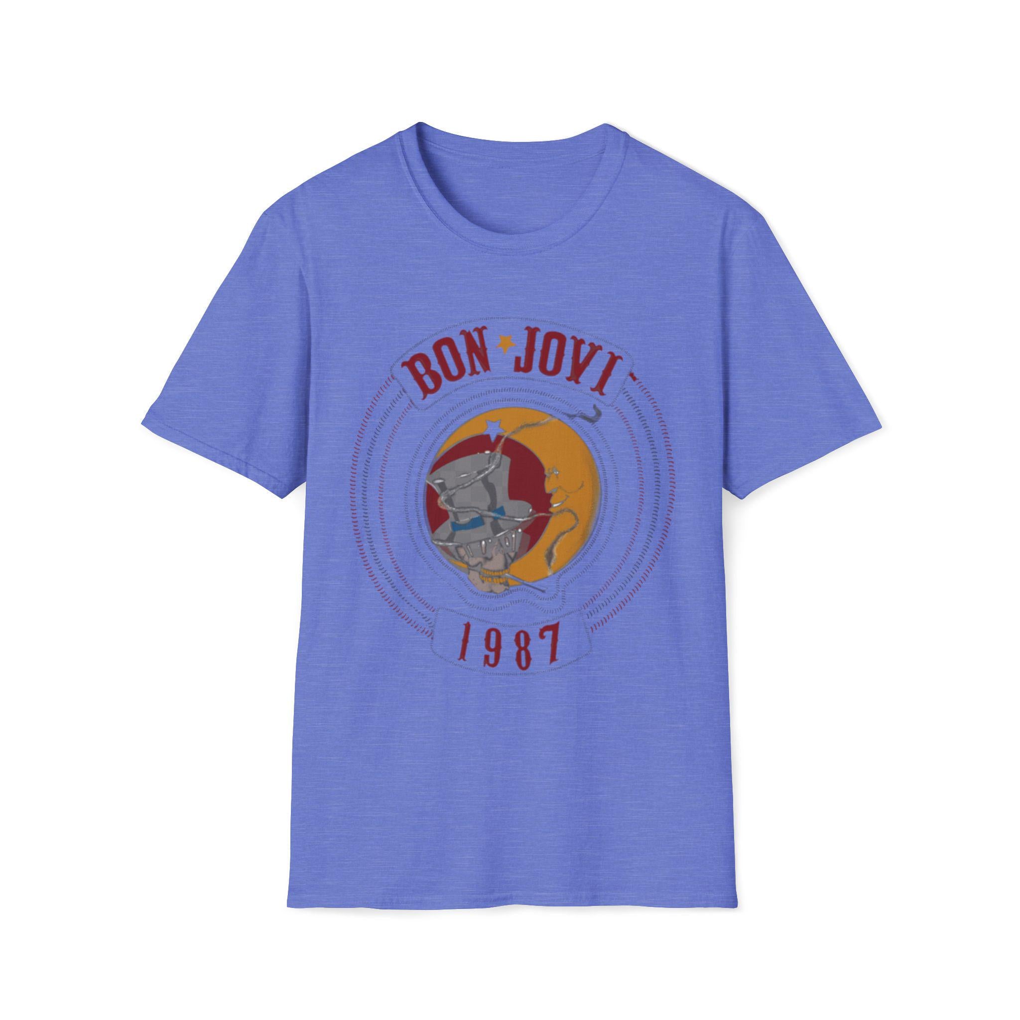BON JOVI EST 1987 T-Shirt | Band Tee, Typography Shirt