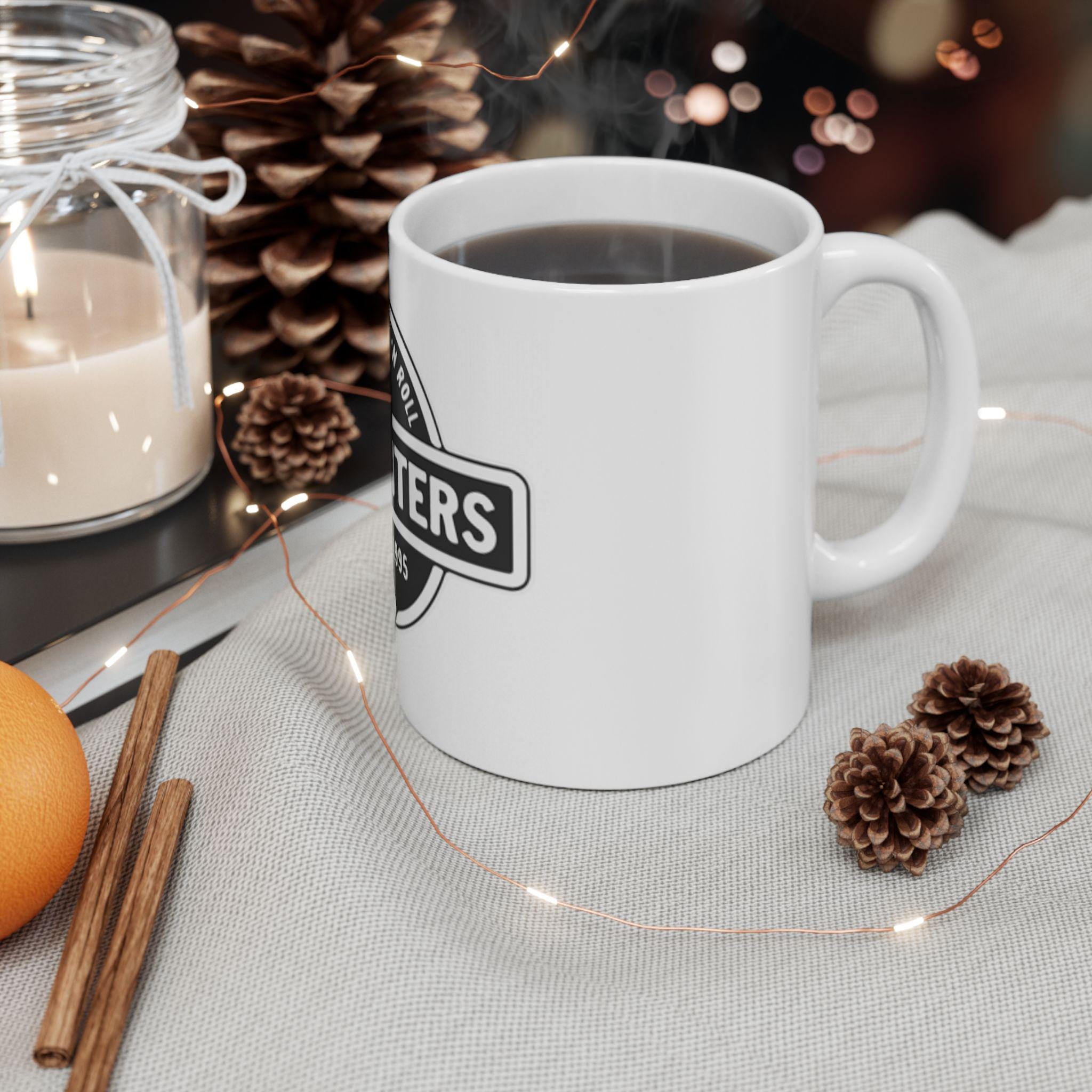 Foo Fighters logo Mug | Rock Band ceramic coffee cup, Est. 1995