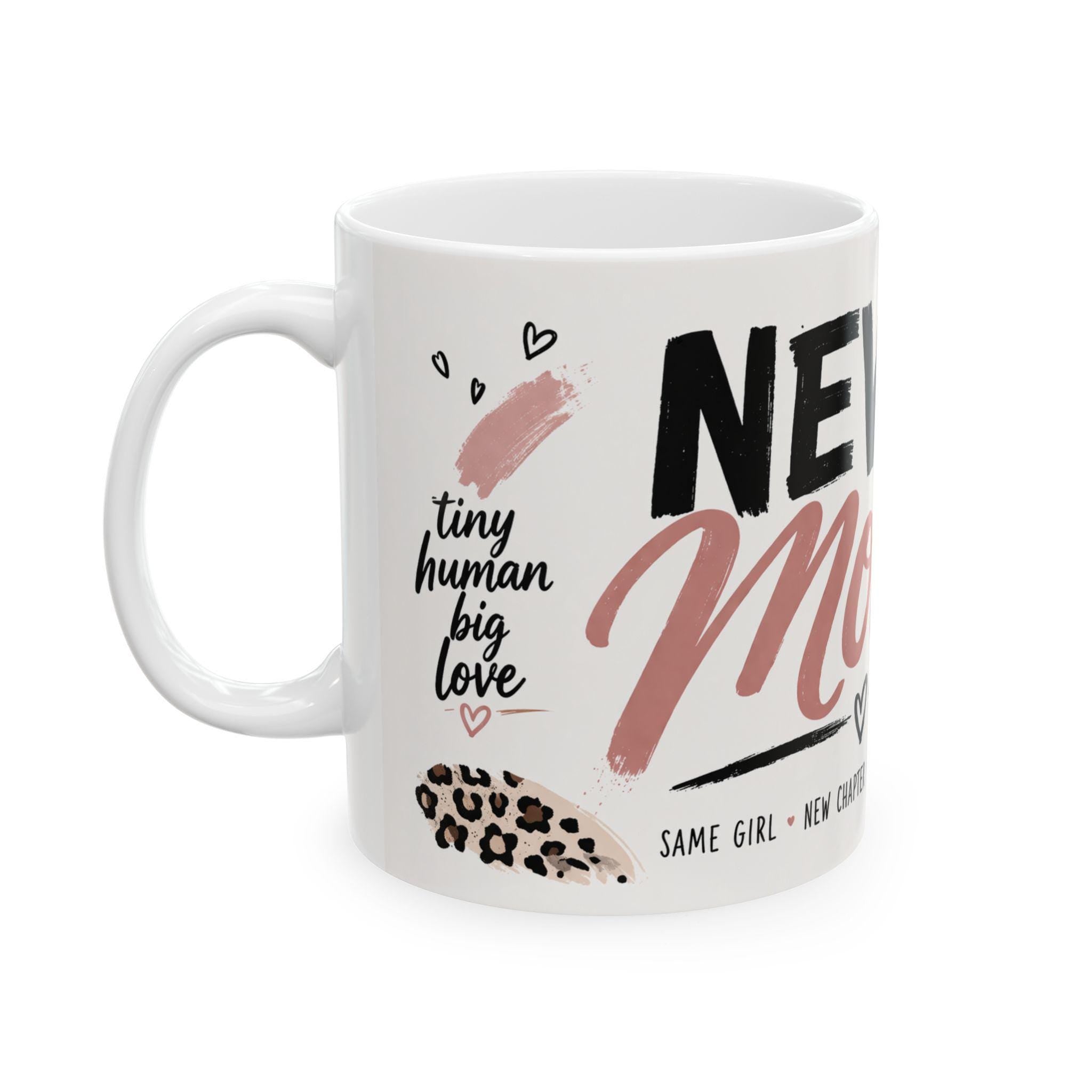 New Mom Life Illustration Mug | Motherhood Coffee Cup