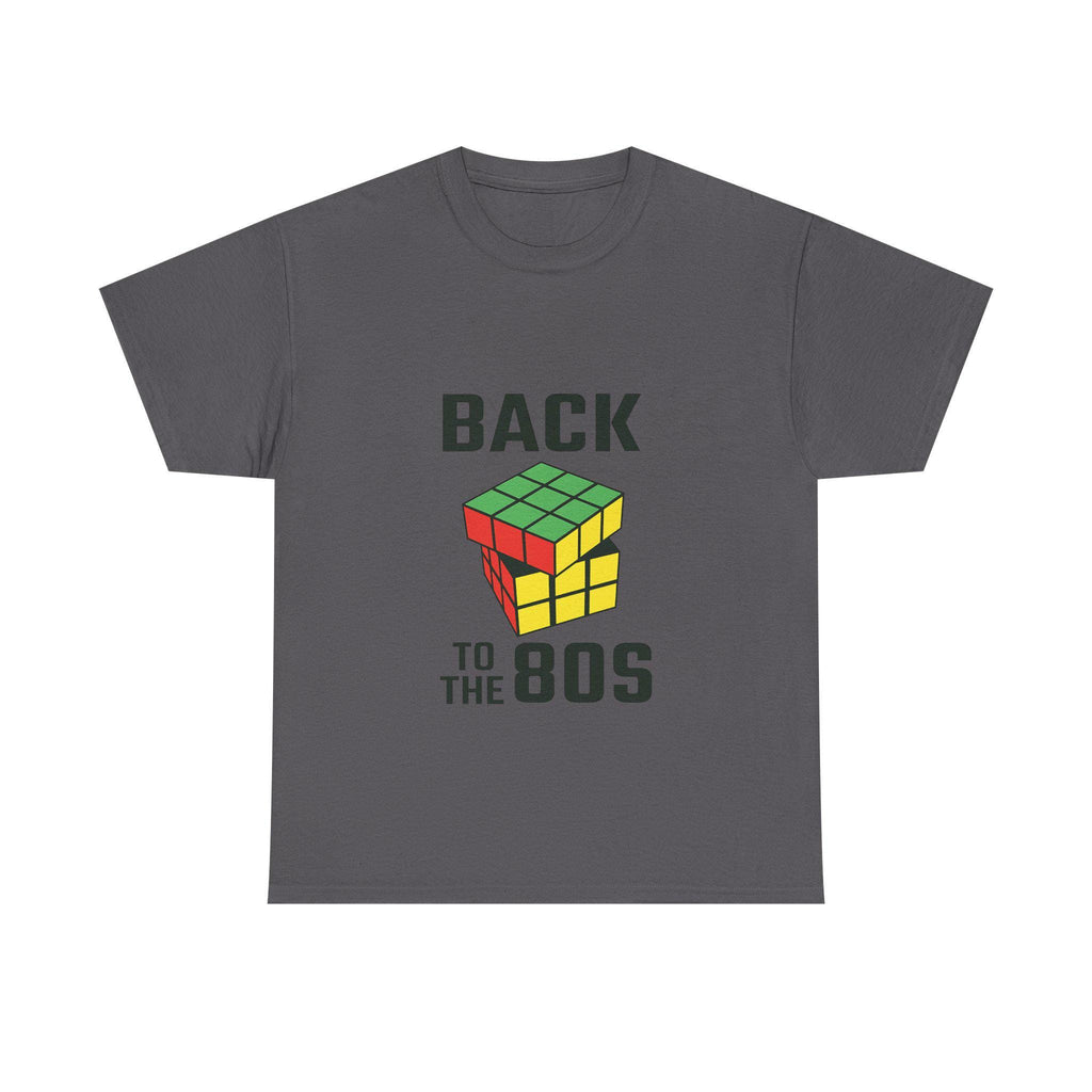 80s Retro T-Shirt, Rubik's Cube Graphic Tee, Nostalgic Vintage Style