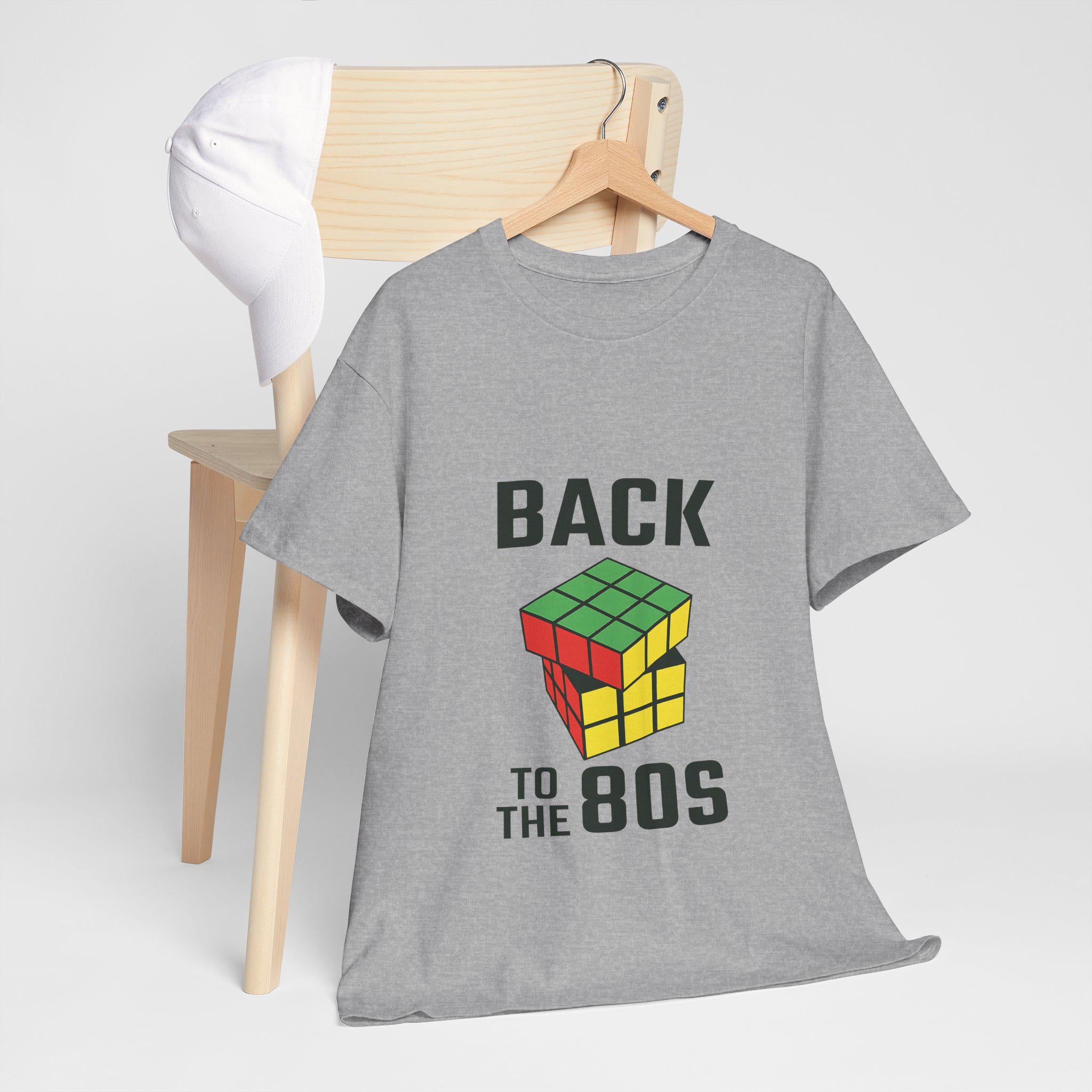 80s Retro T-Shirt, Rubik's Cube Graphic Tee, Nostalgic Vintage Style
