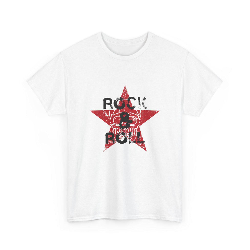 Rock and Roll Skull T-Shirt, Distressed Vintage Music Graphic Tee