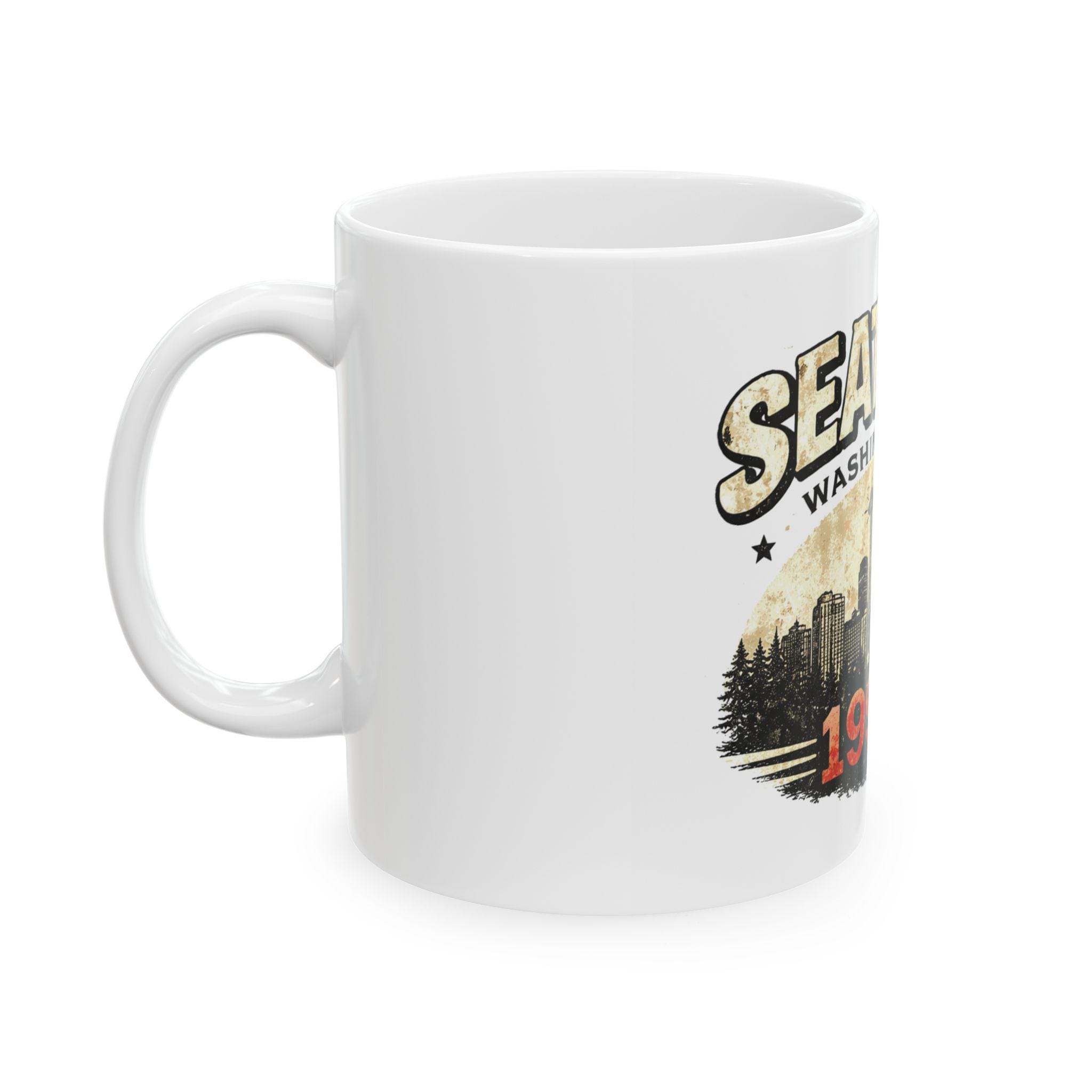 Seattle Washington Skyline 1992 Mug | Ceramic Coffee Cup