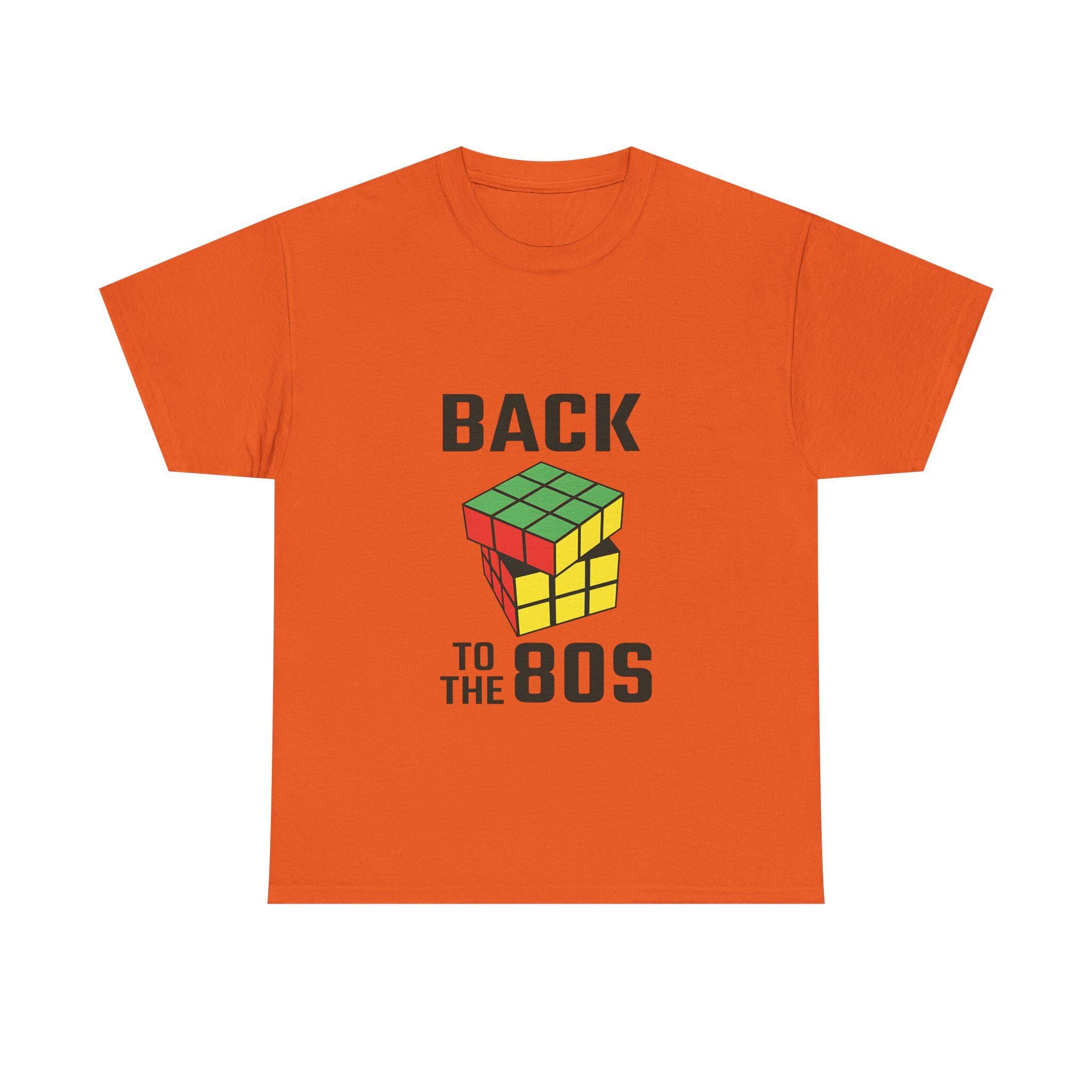 80s Retro T-Shirt, Rubik's Cube Graphic Tee, Nostalgic Vintage Style
