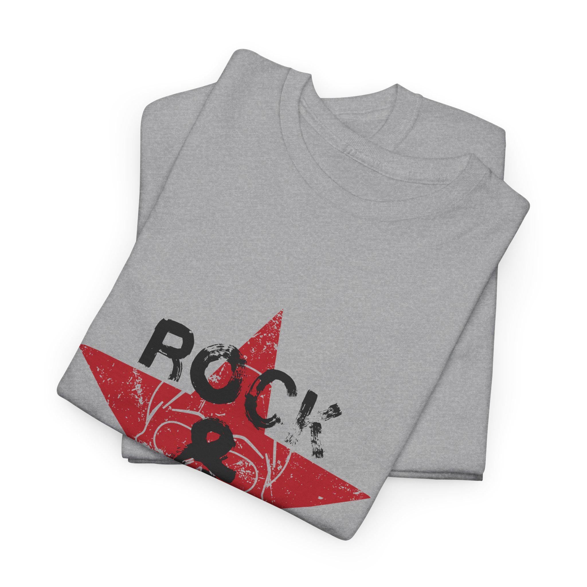 Rock and Roll Skull T-Shirt, Distressed Vintage Music Graphic Tee