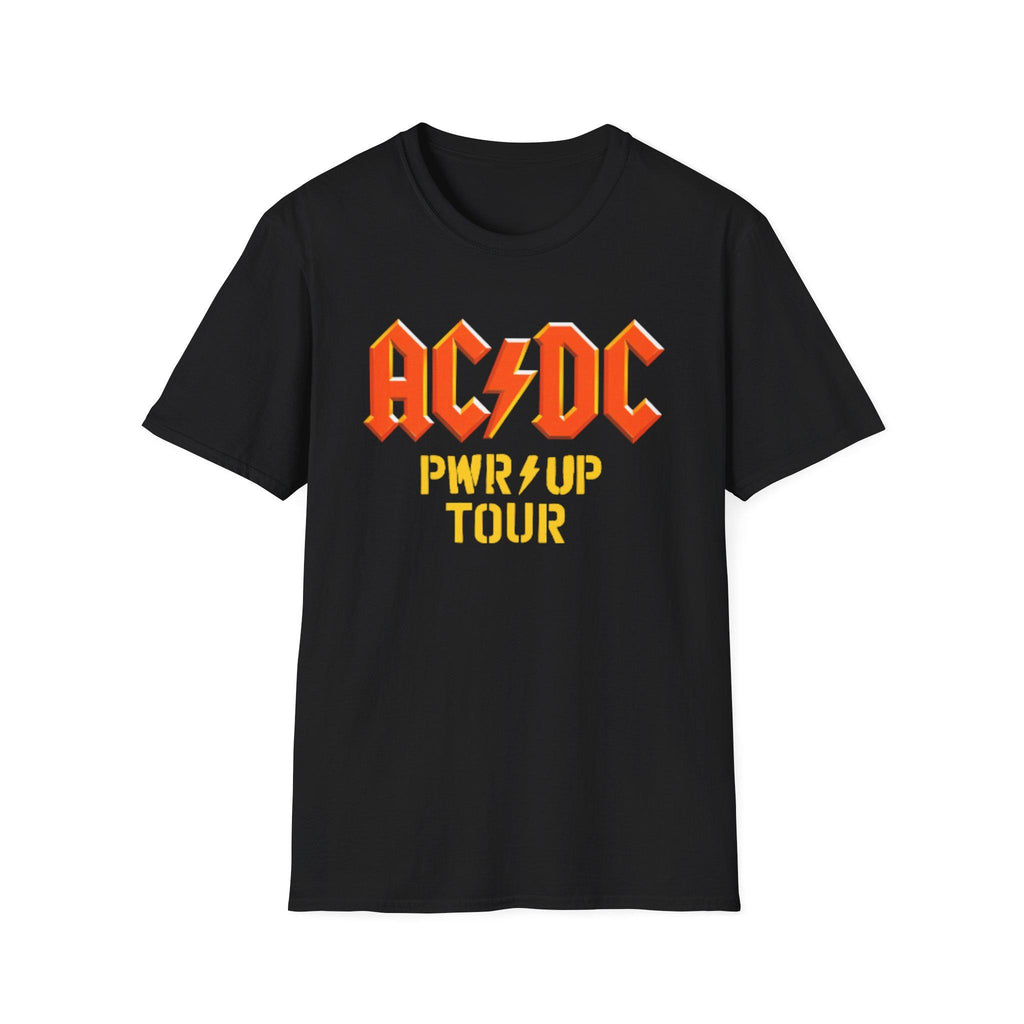 ACDC PWR UP Tour Graphic T-Shirt, Vintage Rock Band Tee