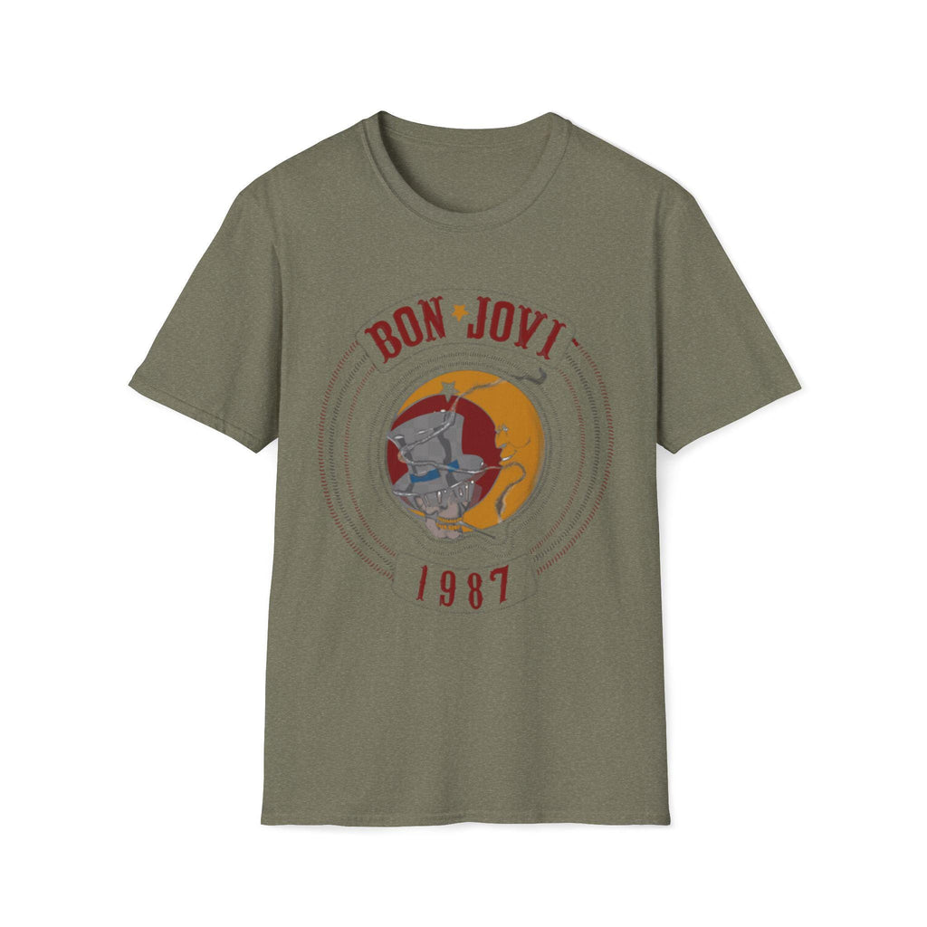 BON JOVI EST 1987 T-Shirt | Band Tee, Typography Shirt
