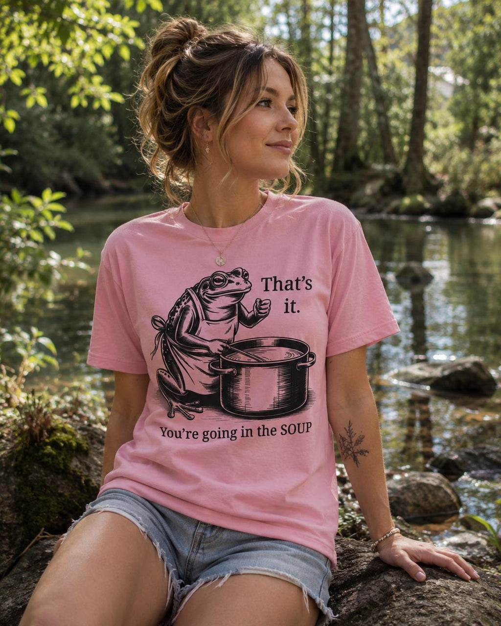 Funny Frog Soup Shirt, That's It You're Going In The Soup T-Shirt, Viral Frog Meme Tee, Dark Humor Shirt, Funny Graphic Tee, Limited Edition