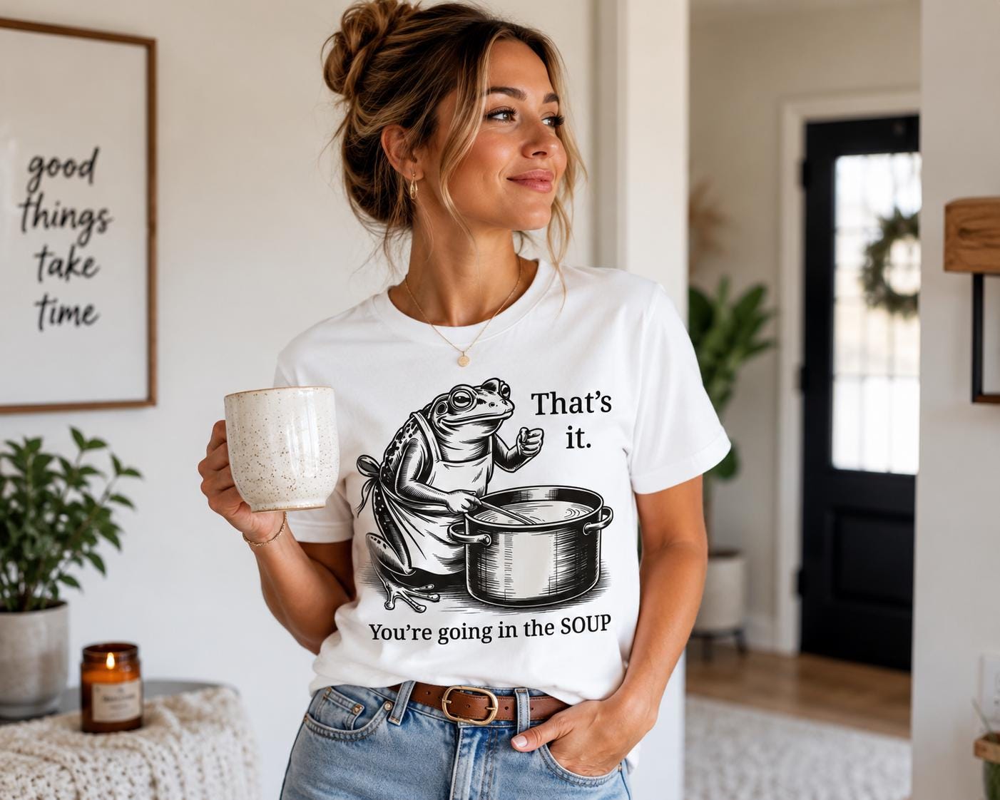 Funny Frog Soup Shirt, That's It You're Going In The Soup T-Shirt, Viral Frog Meme Tee, Dark Humor Shirt, Funny Graphic Tee, Limited Edition
